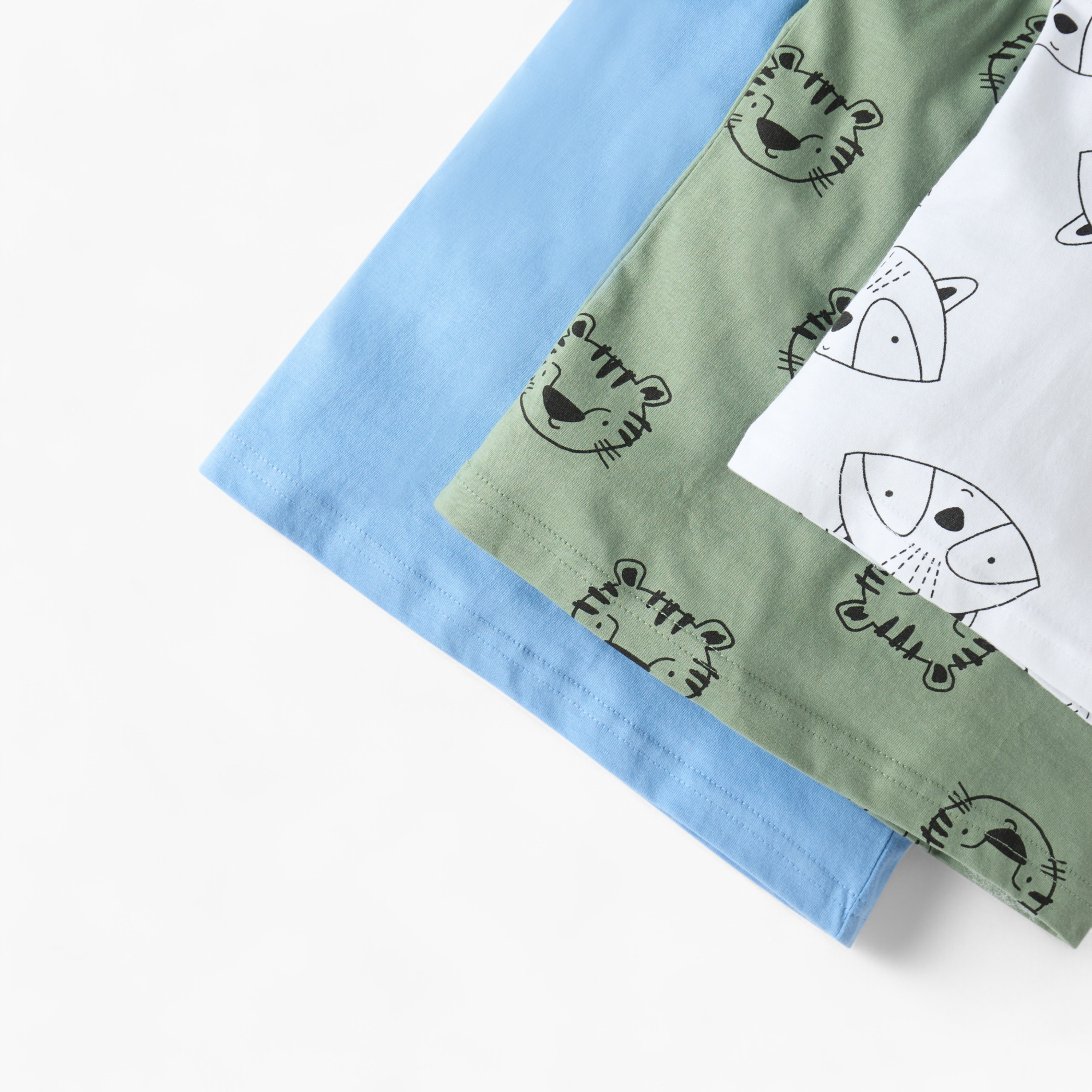 فيستات متنوعة بياقة مستديرة من جونيورز - طقم من 3 قطع-baby-boys-clothing-innerwear-image-6
