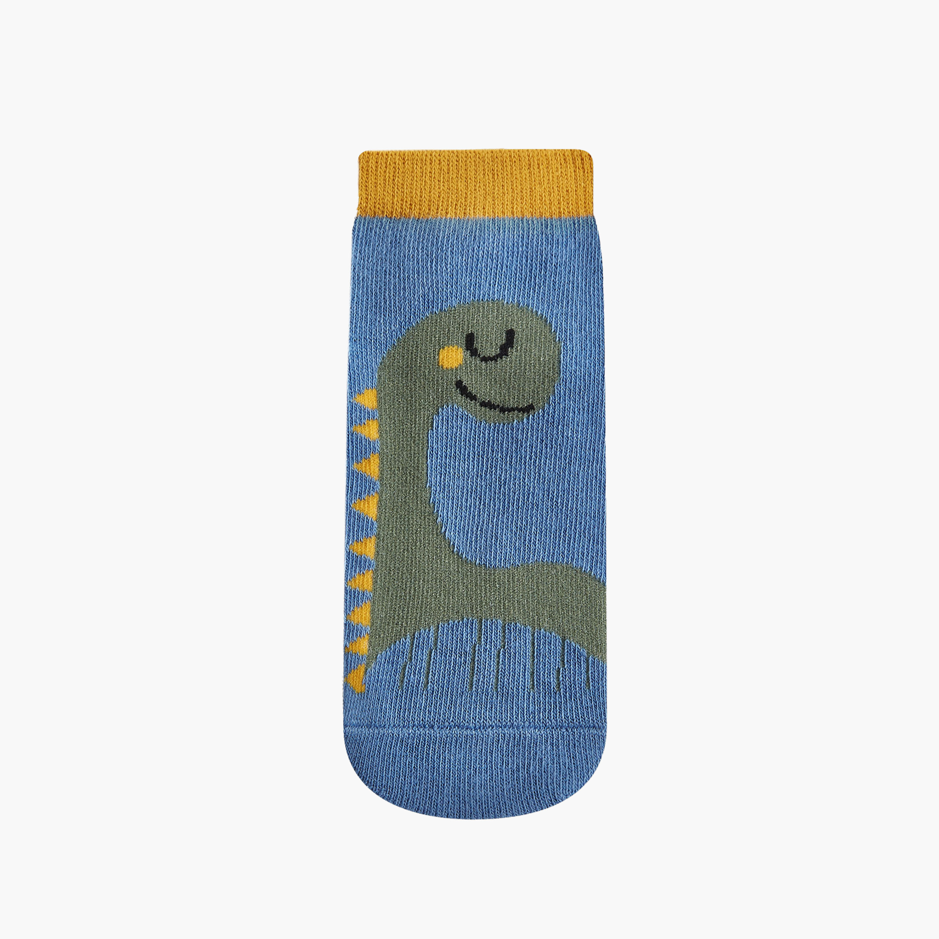 Juniors Dinosaur Print Ankle Length Socks - Set of 4-baby-boys-accessories-socks-image-2