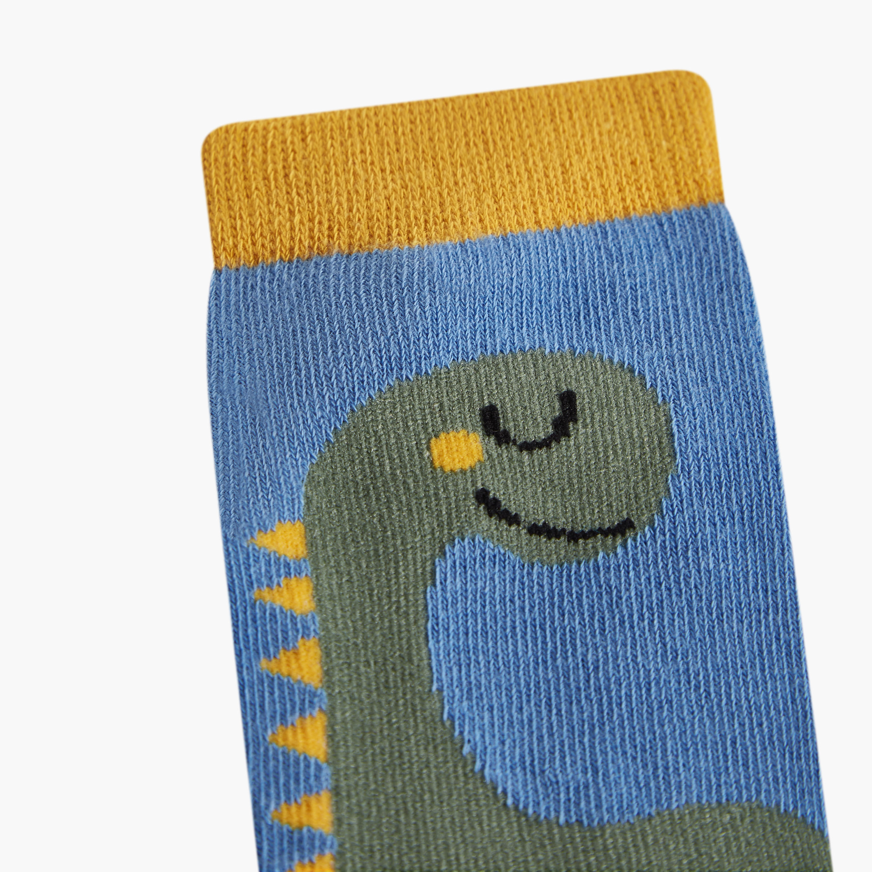 Juniors Dinosaur Print Ankle Length Socks - Set of 4-baby-boys-accessories-socks-image-4