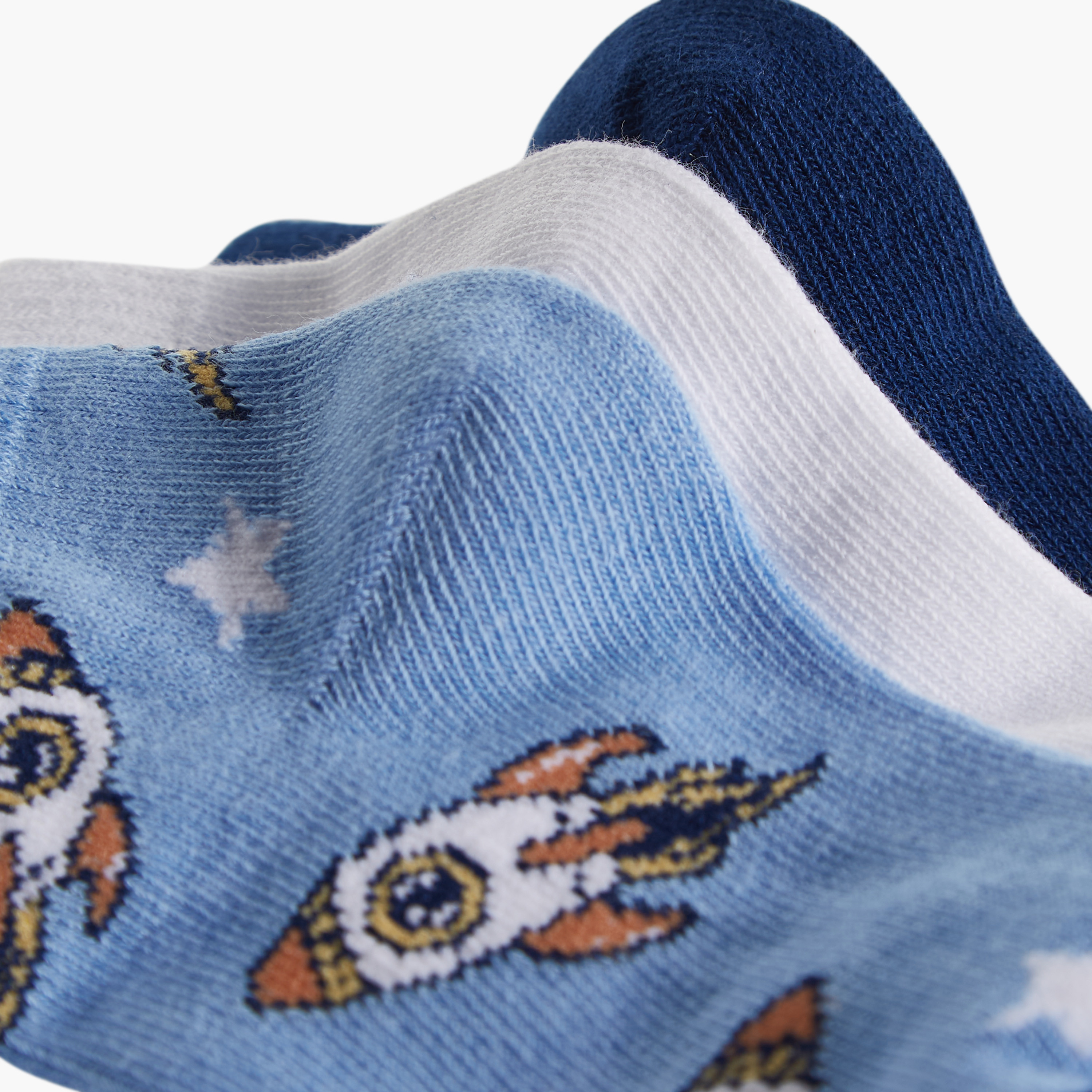 Juniors Space Print Socks - Set of 3-baby-boys-accessories-socks-image-3
