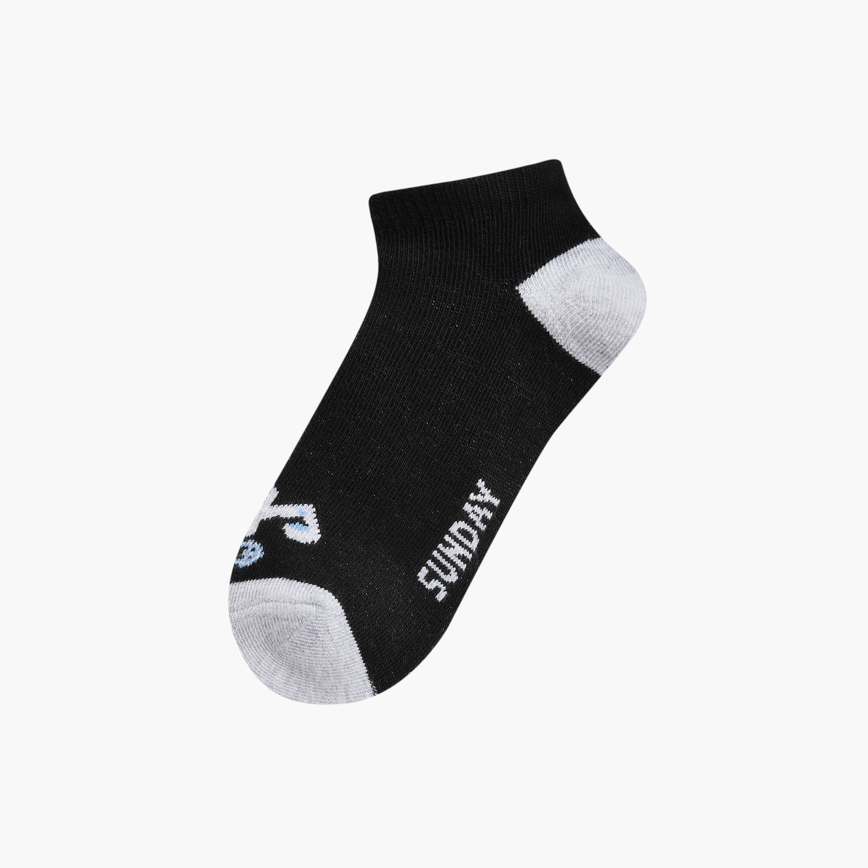 طقم جوارب 7 أزواج بطول الكاحل بطبعات من جونيورز-boys-accessories-socks-image-2