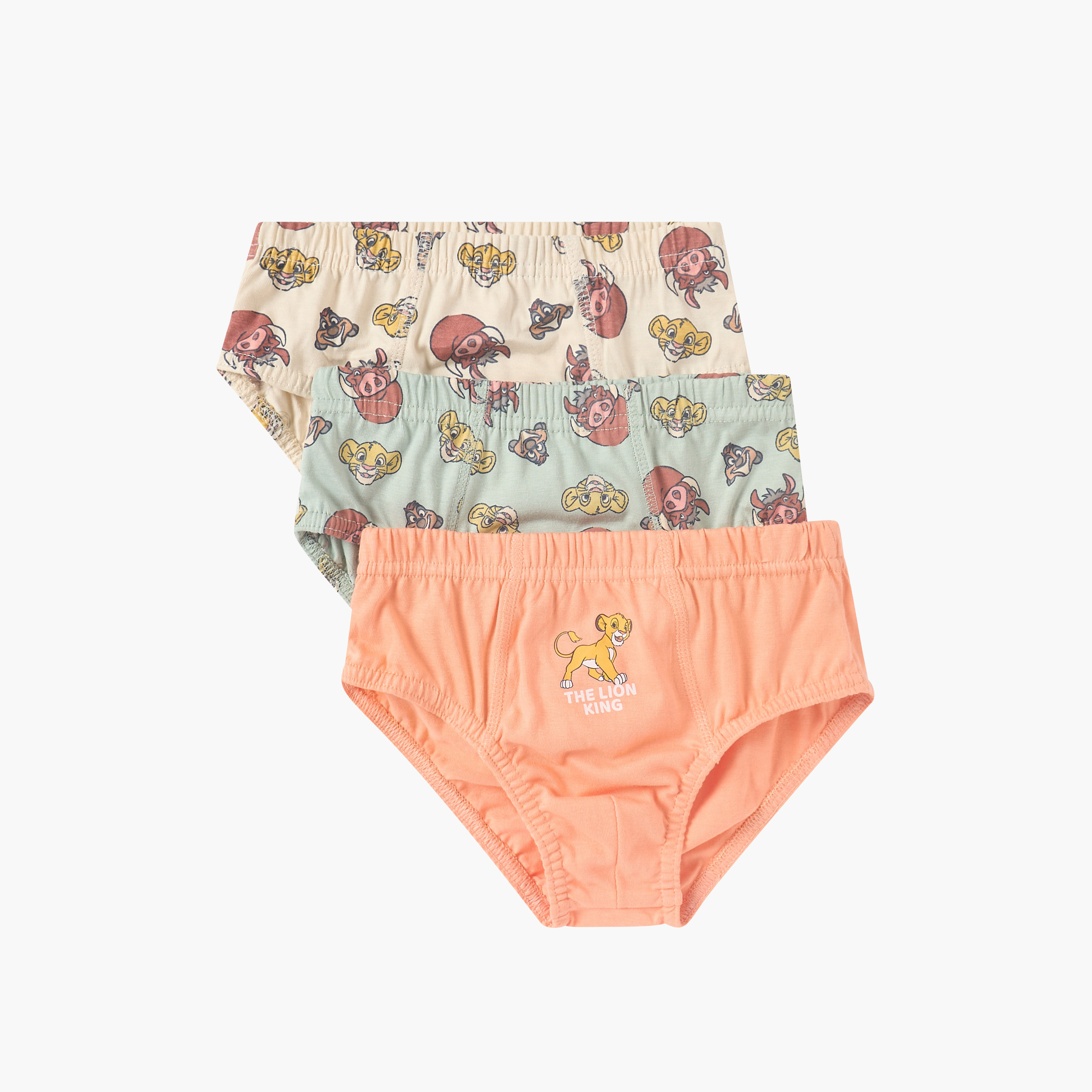 Disney The Lion King Print Briefs - Set of 3-baby-boys-clothing-innerwear-image-1