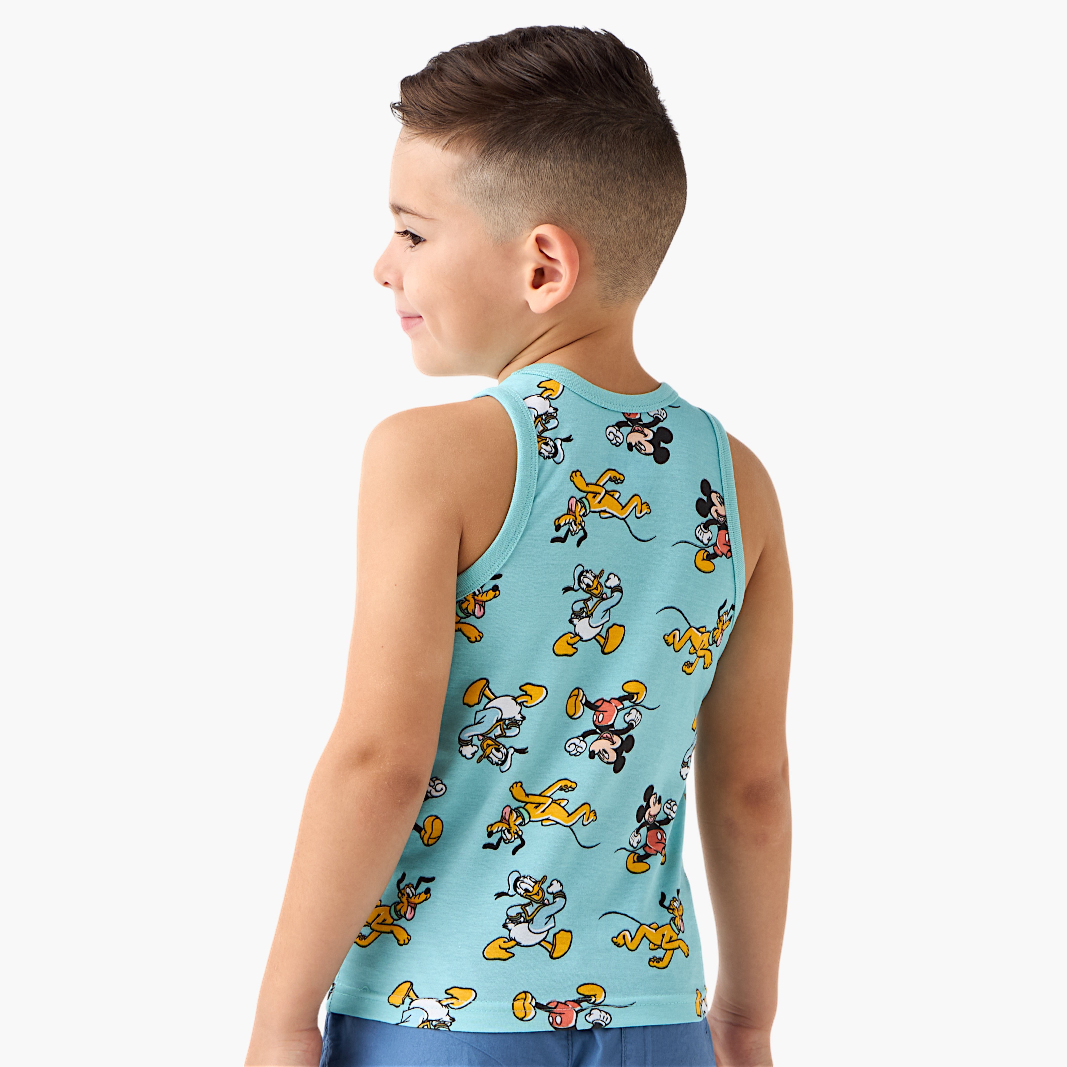 فيست بدون أكمام بطبعات ميكي ماوس من ديزني- طقم من 3 قطع-baby-boys-clothing-innerwear-image-4