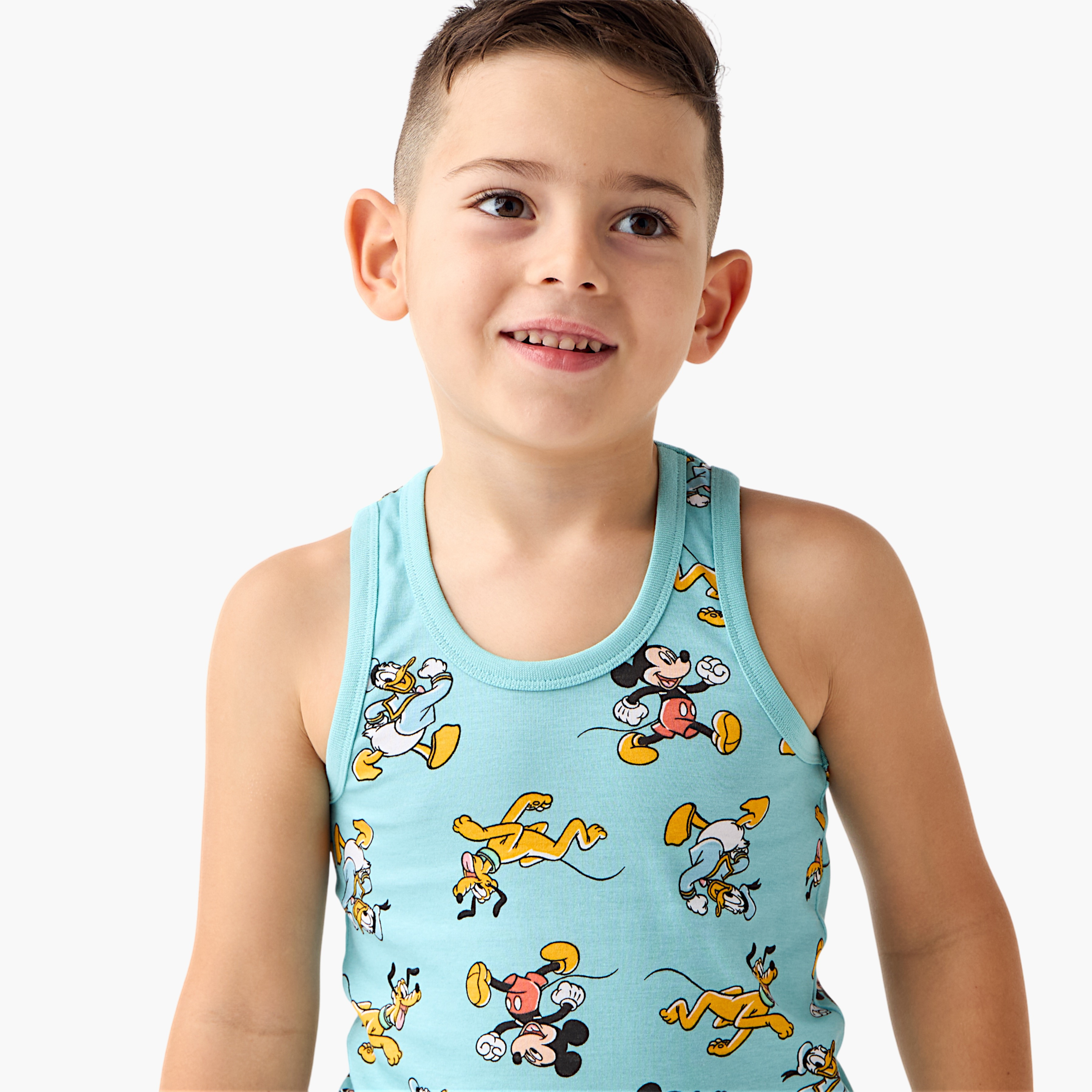فيست بدون أكمام بطبعات ميكي ماوس من ديزني- طقم من 3 قطع-baby-boys-clothing-innerwear-image-5