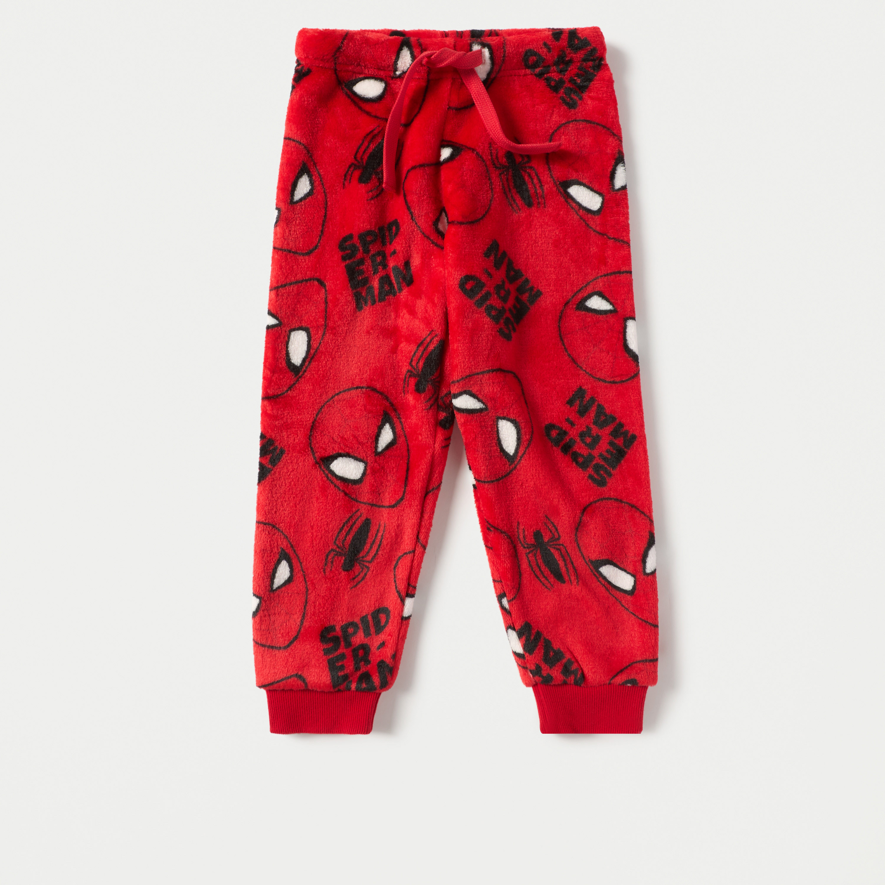 Spider-Man Print Sweatshirt and Pyjama Set-boys-clothing-nightwear-image-3