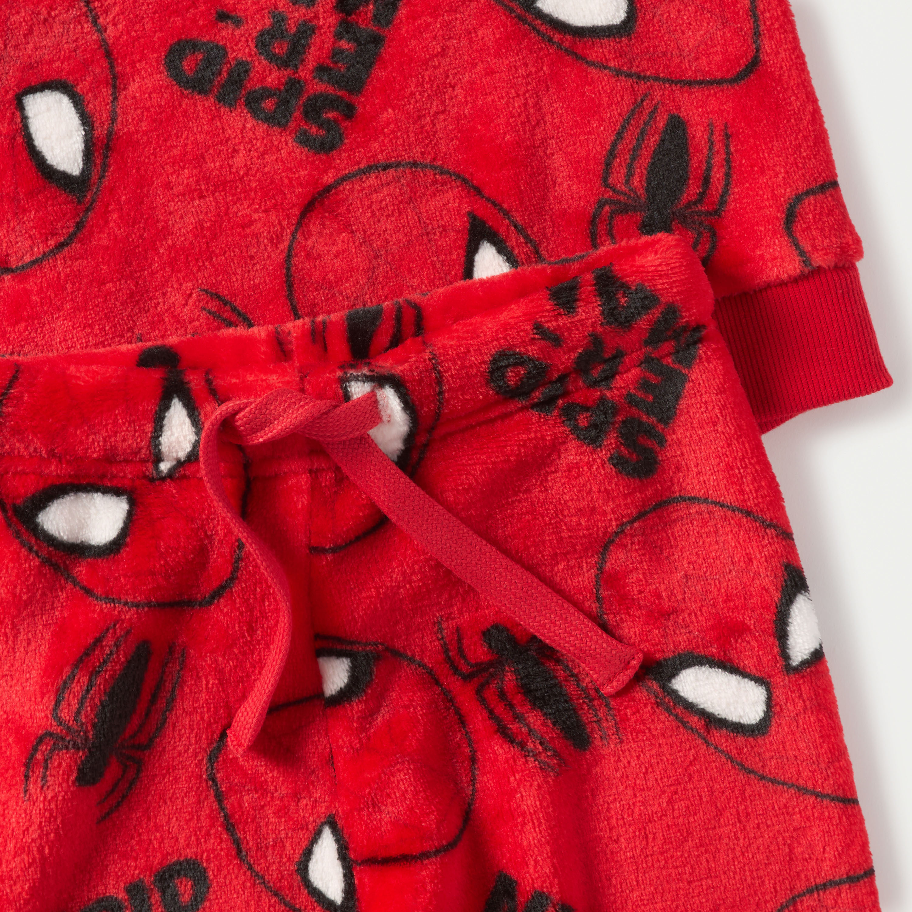 Spider-Man Print Sweatshirt and Pyjama Set-boys-clothing-nightwear-image-5
