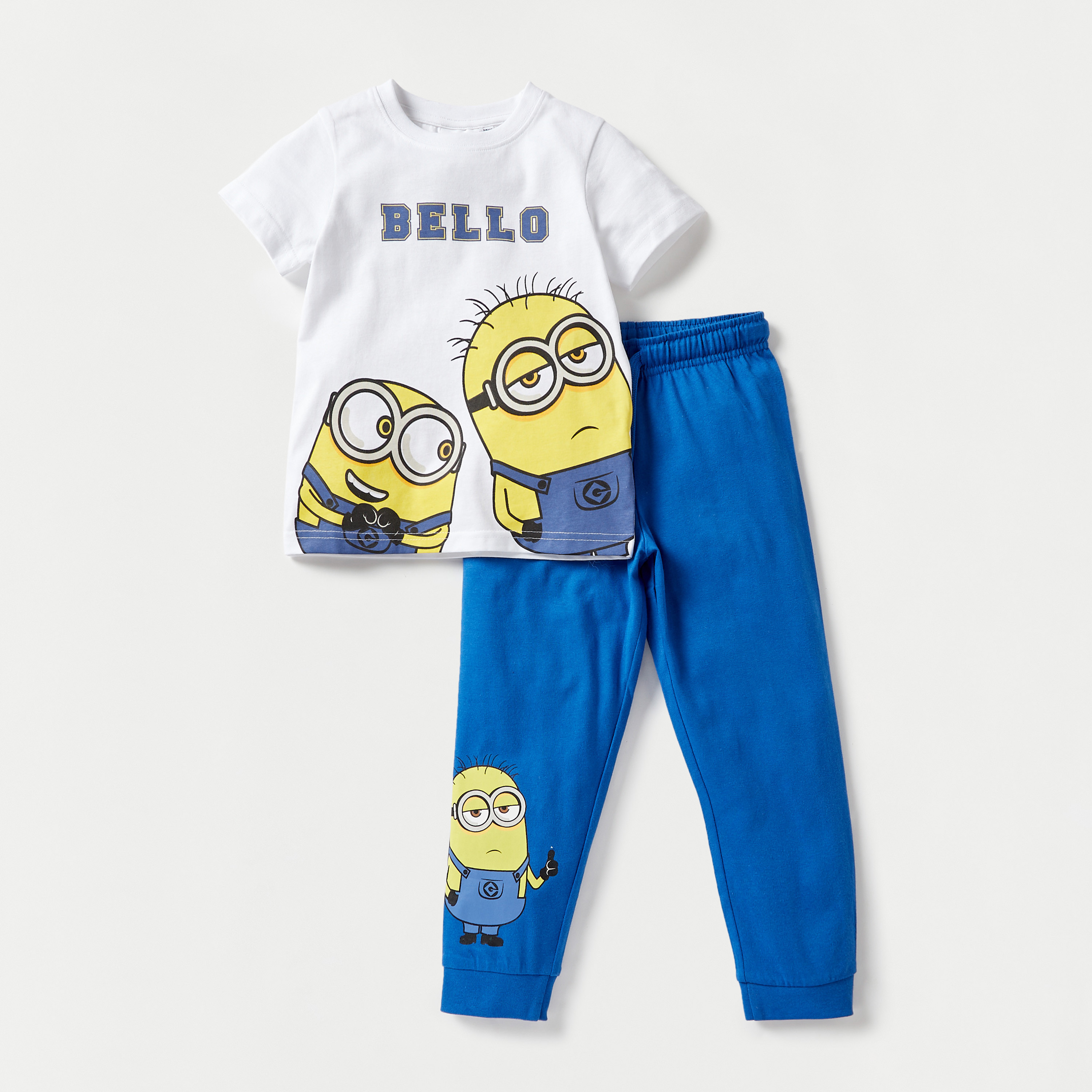 طقم بنطلون بيجاما وتيشيرت بطبعات جرافيك - مجموعة من طقمين-baby-boys-clothing-multipacks-image-3