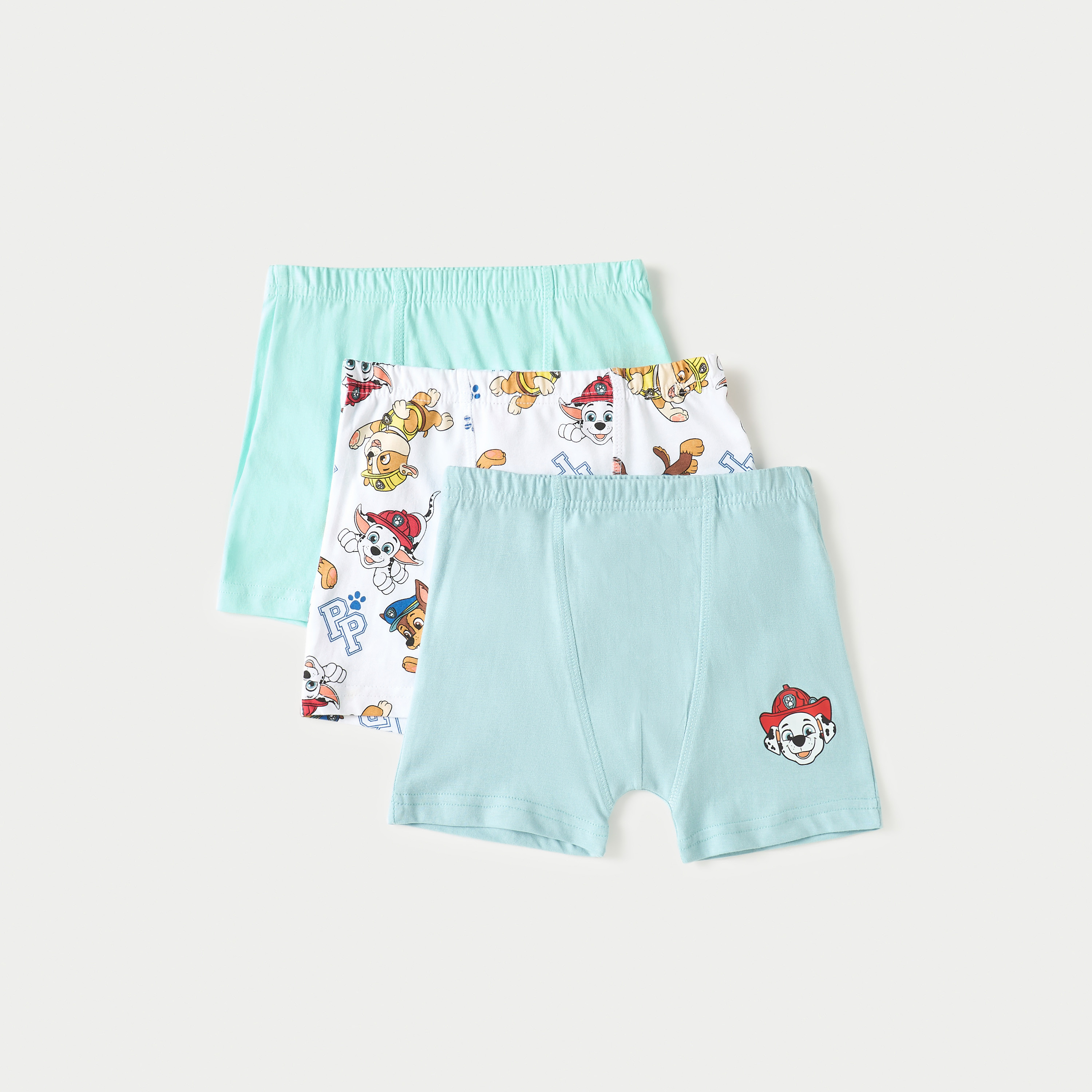 PAW Patrol Print Boxer with Elasticated Waistband - Set of 3-baby-boys-clothing-innerwear-image-1