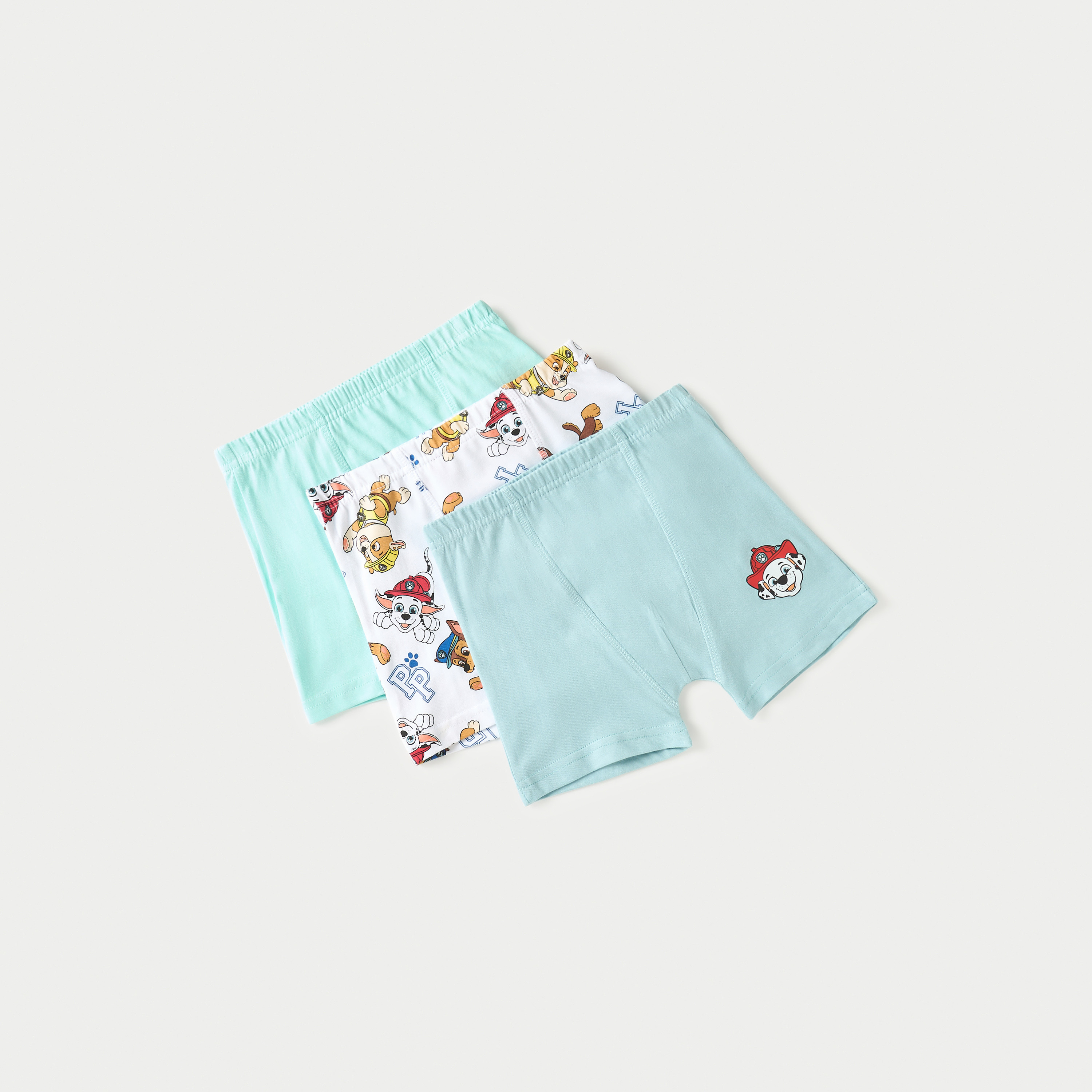 PAW Patrol Print Boxer with Elasticated Waistband - Set of 3-baby-boys-clothing-innerwear-image-2