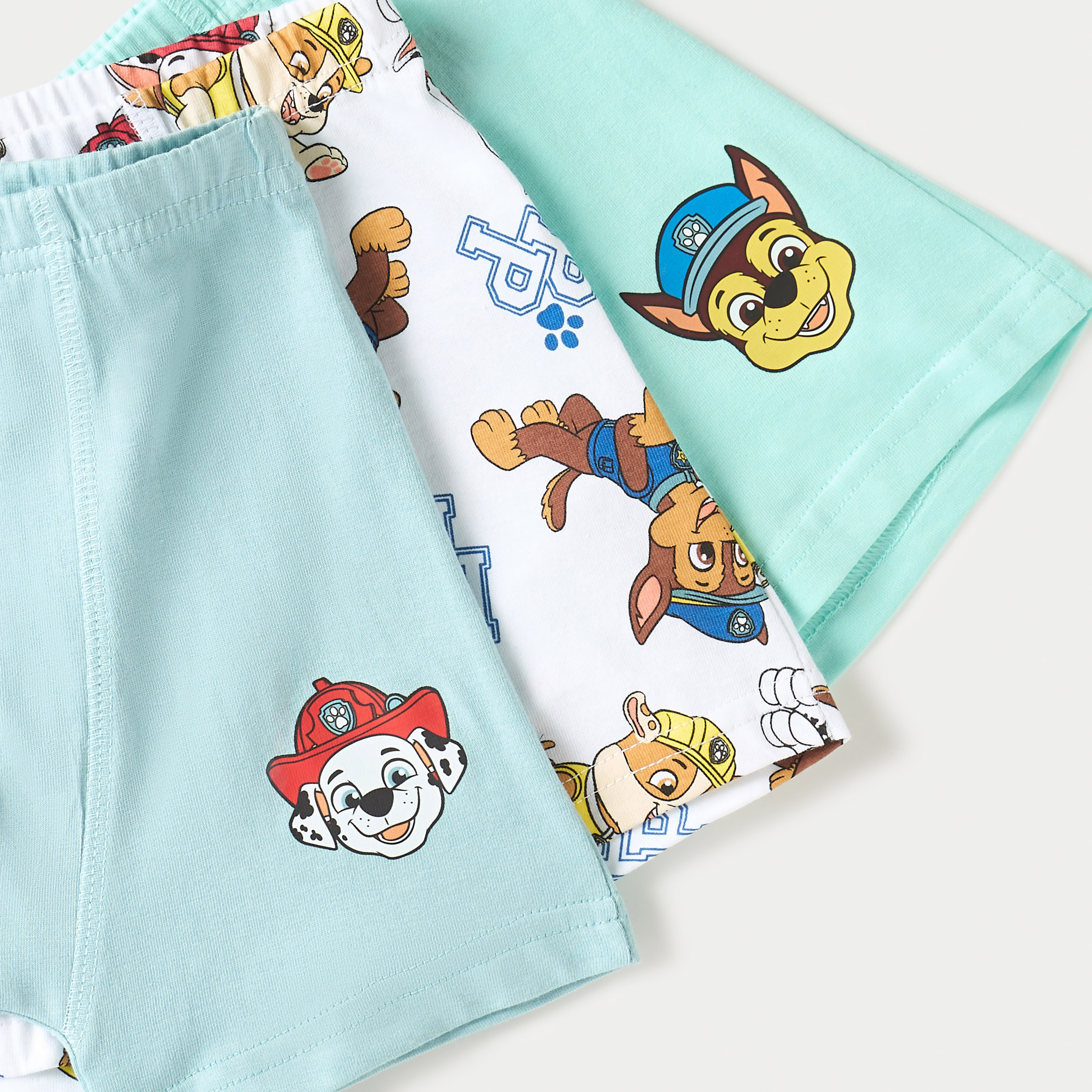 PAW Patrol Print Boxer with Elasticated Waistband - Set of 3-baby-boys-clothing-innerwear-image-3
