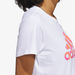 Adidas Women's Logo Print Round Neck T-shirt - H52227-T Shirts & Vests-thumbnailMobile-4