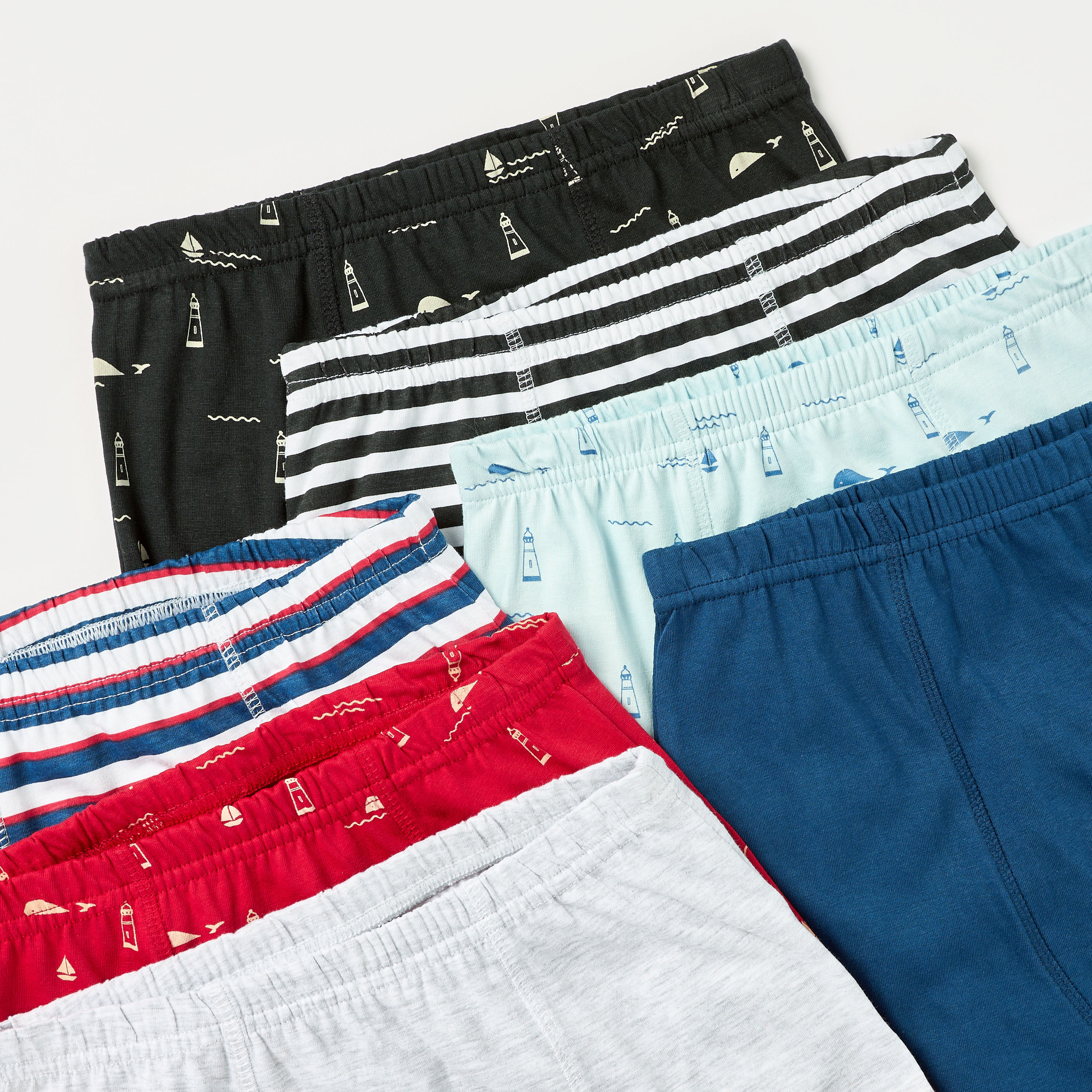 طقم شورتات بوكسر بخصر مطاطي 7 قطع متنوعة من جونيورز-boys-clothing-innerwear-boxersandbriefs-image-3