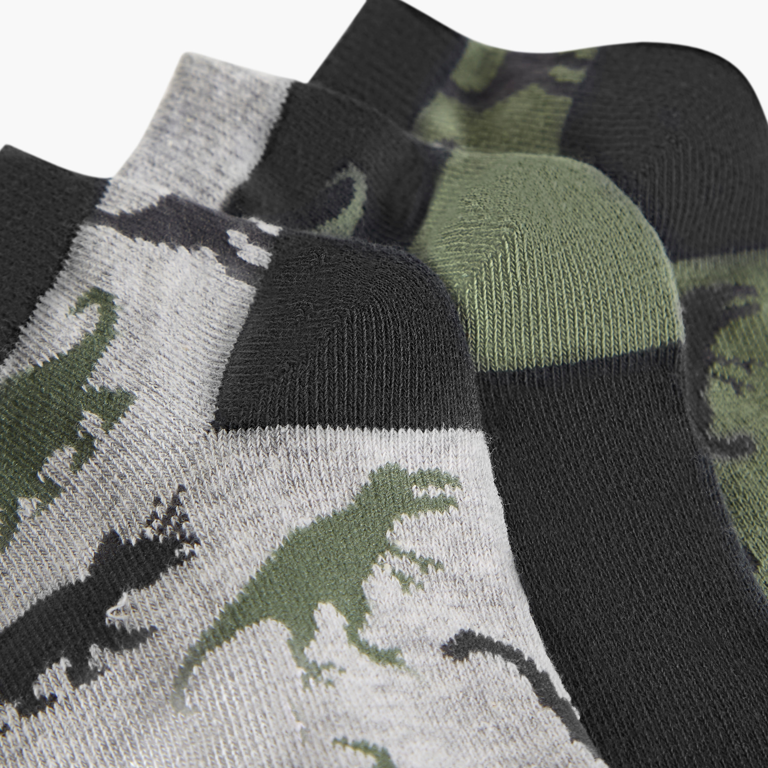 Juniors Dinosaur Print Socks - Set of 3-boys-accessories-socks-image-3