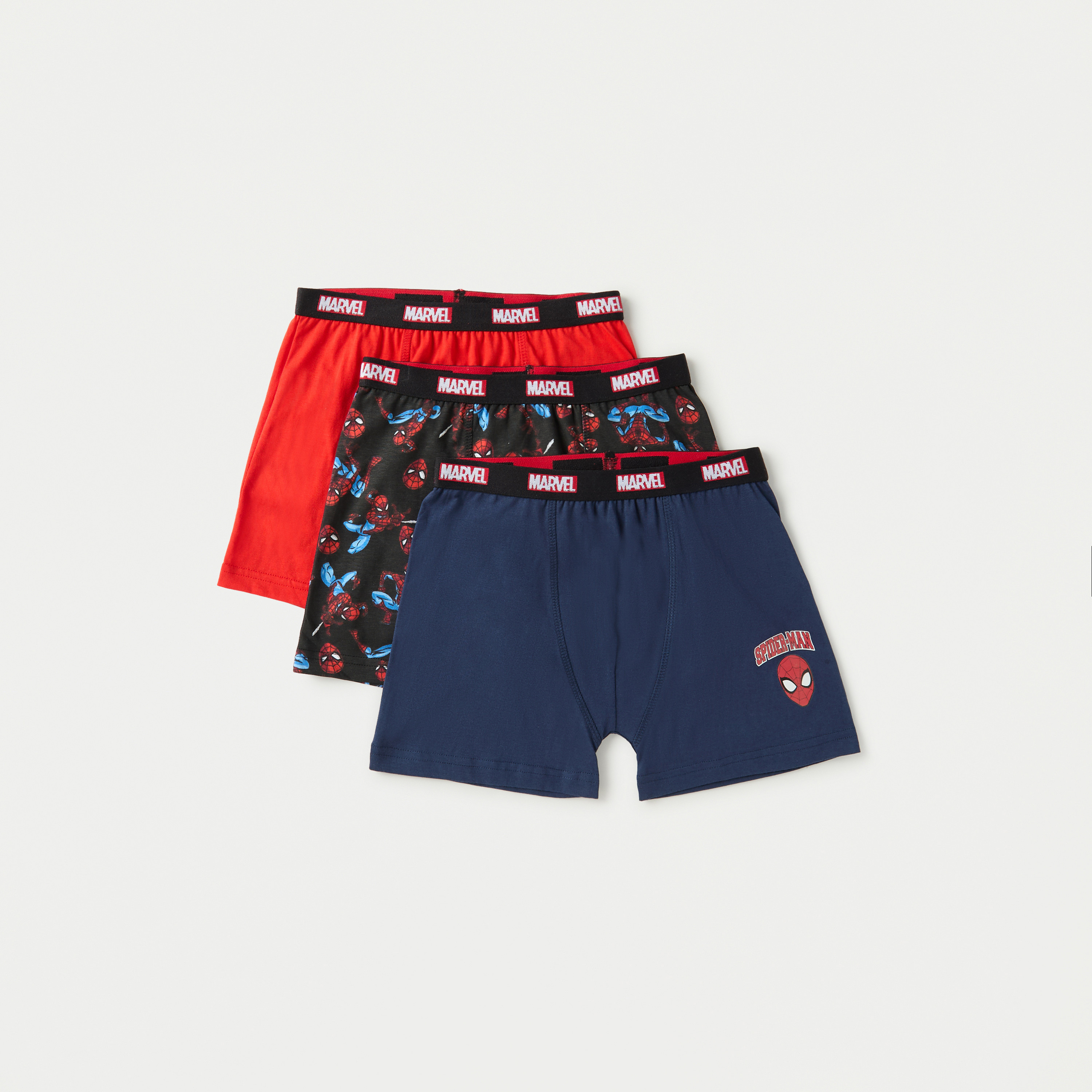 Spider-Man Print Boxer Briefs - Set of 3-boys-clothing-innerwear-boxersandbriefs-image-1
