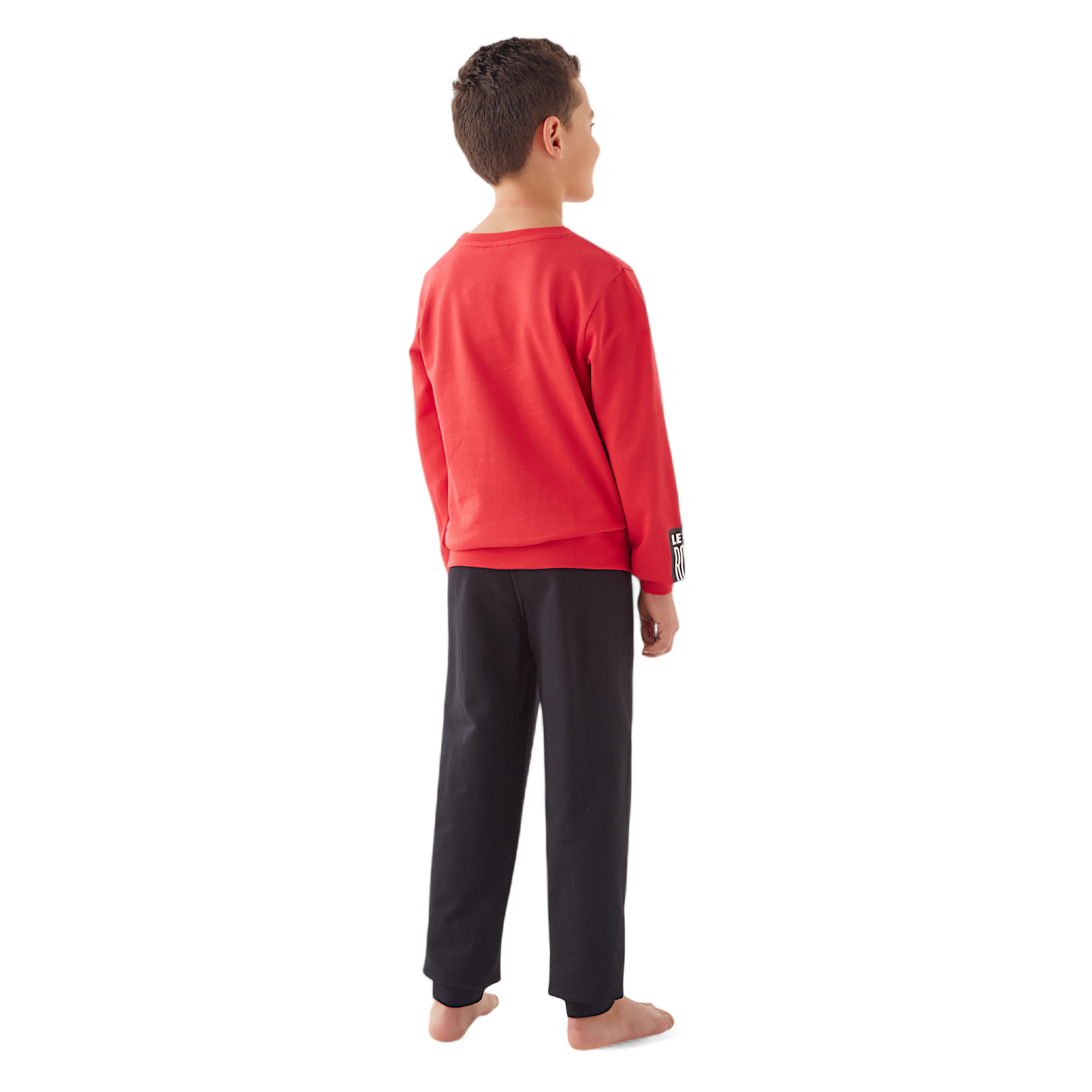 Sonic the Hedgehog Print Long Sleeves Sweatshirt and Joggers Set-boys-clothing-nightwear-image-3