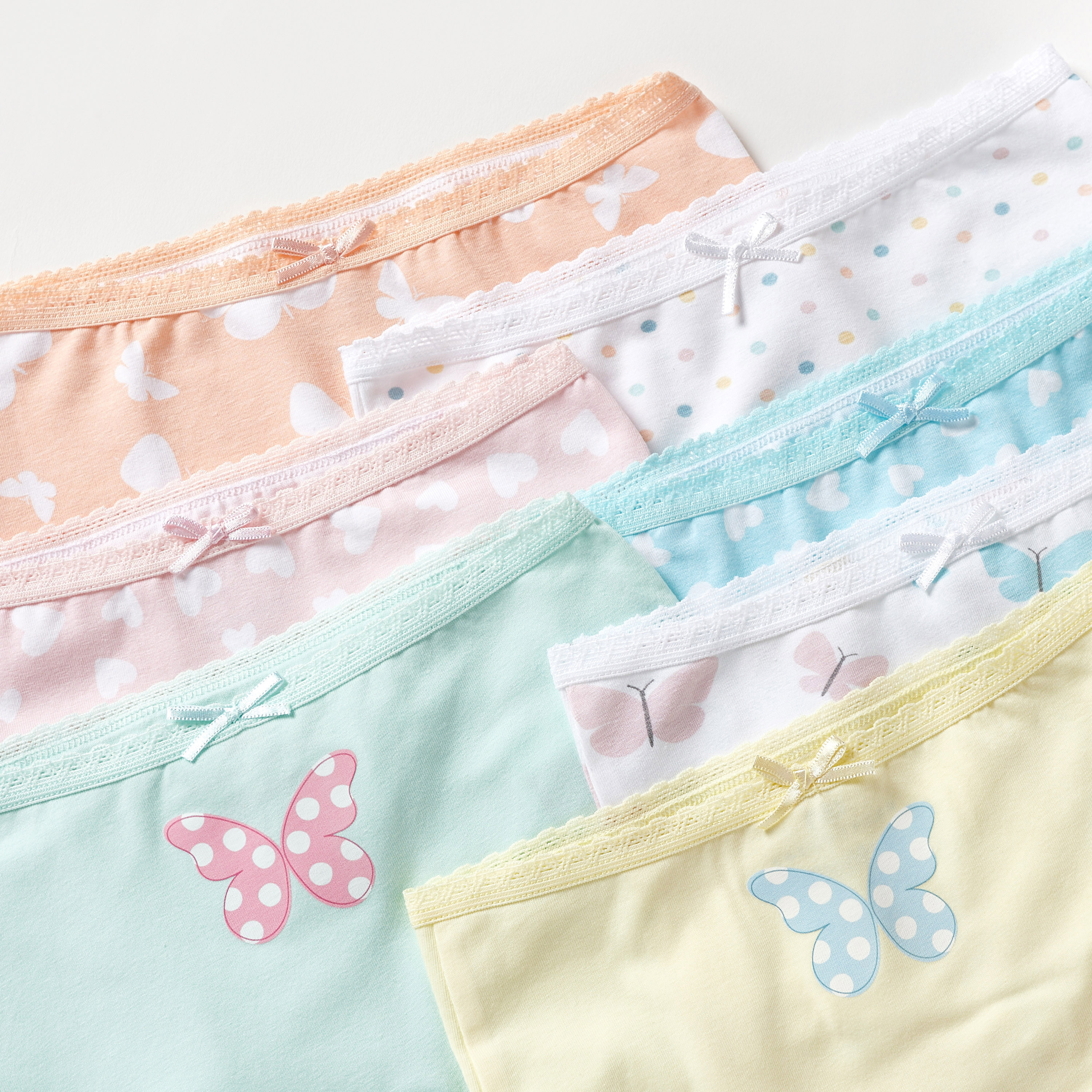 سراويل داخلية بخصر مطّاطي وطبعات من جونيورز - طقم 7 قطع-girls-clothing-multipacks-image-3