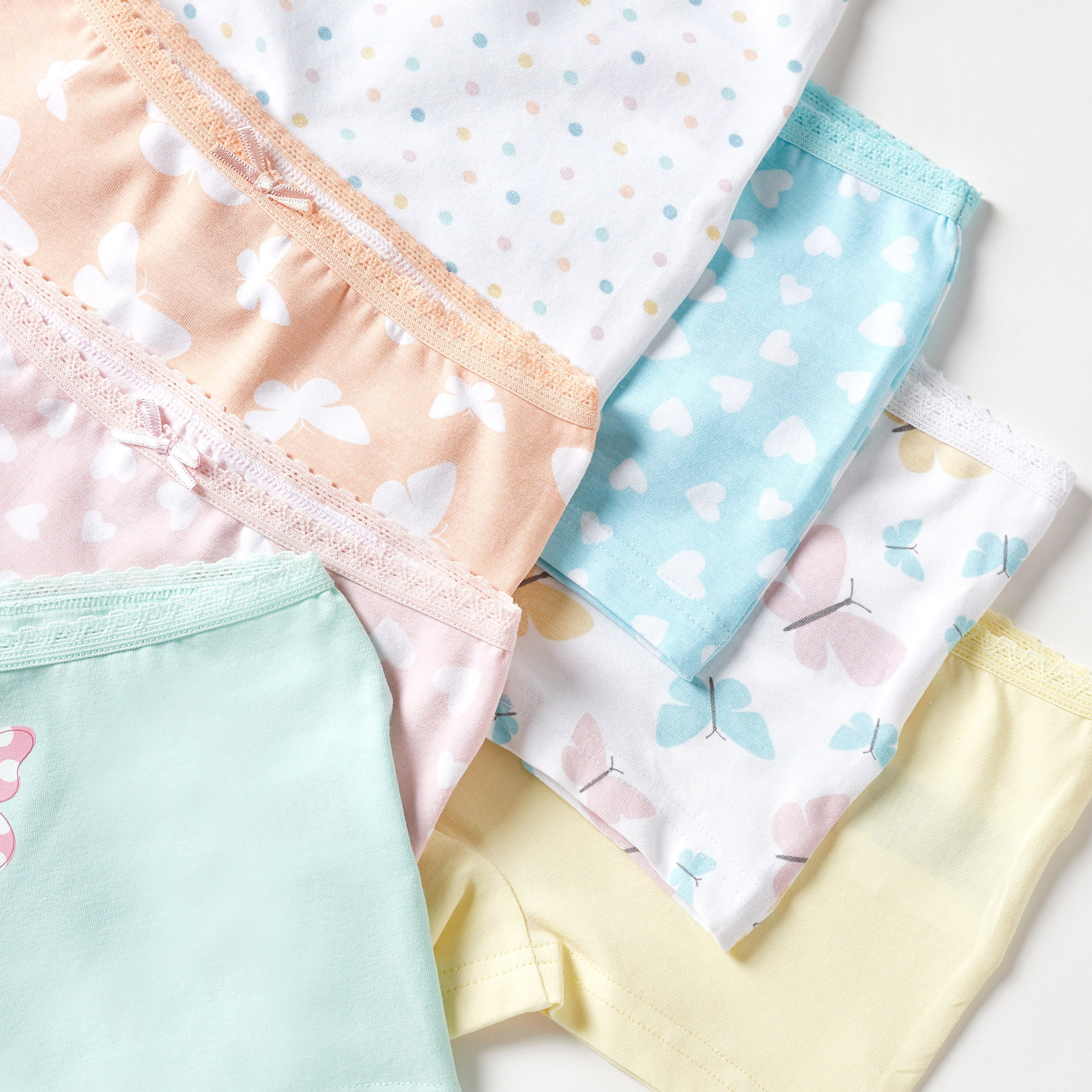 سراويل داخلية بخصر مطّاطي وطبعات من جونيورز - طقم 7 قطع-girls-clothing-multipacks-image-4