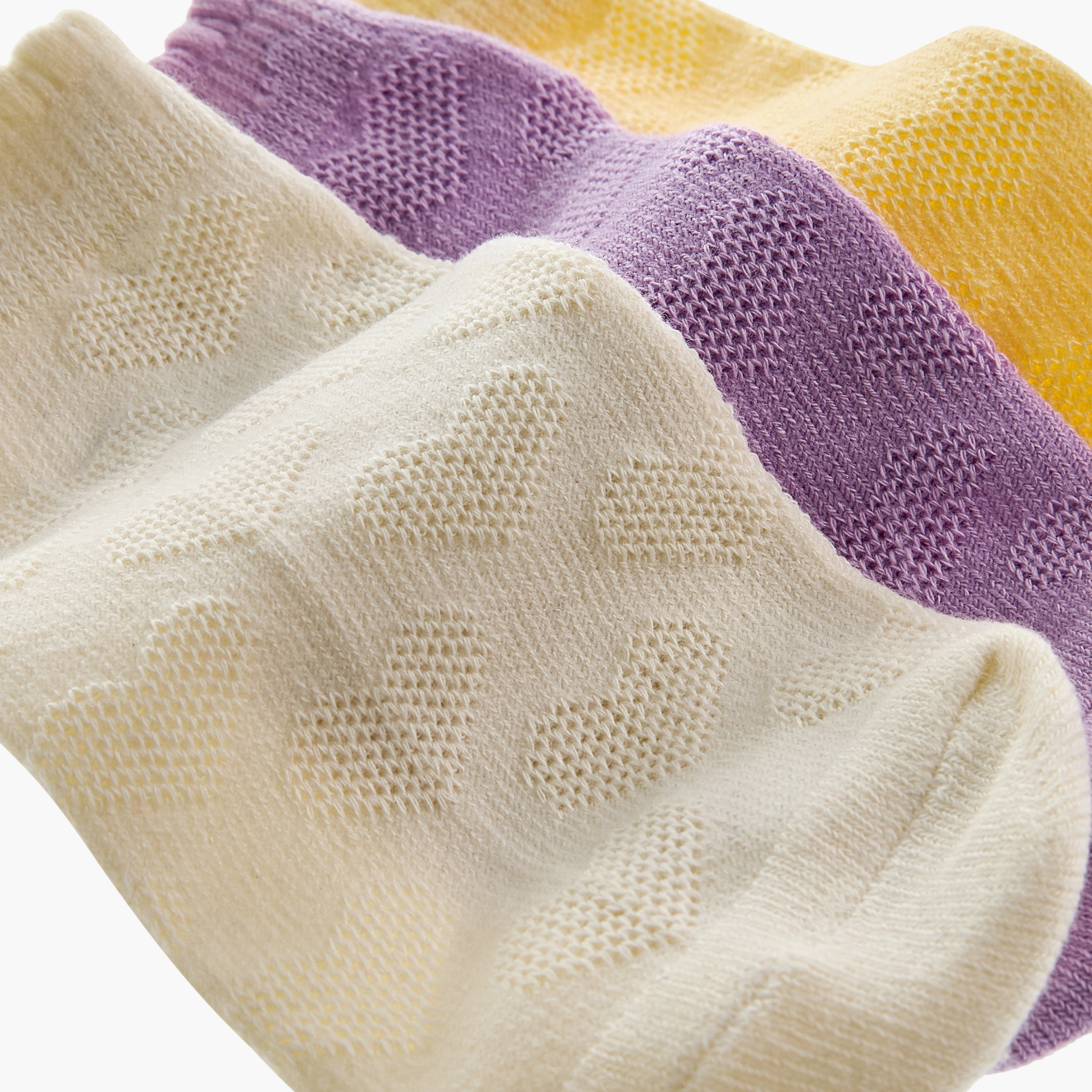 Juniors Textured Socks with Scallop Hem - Set of 3-girls-accessories-socks-image-3
