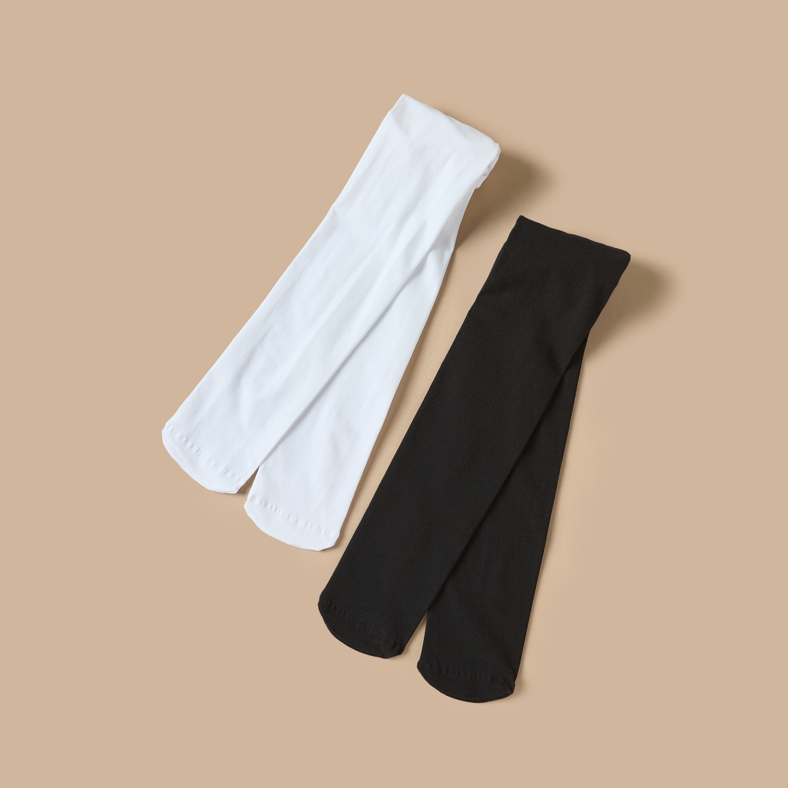 Juniors Solid Tights - Set of 2-girls-accessories-socks-image-1