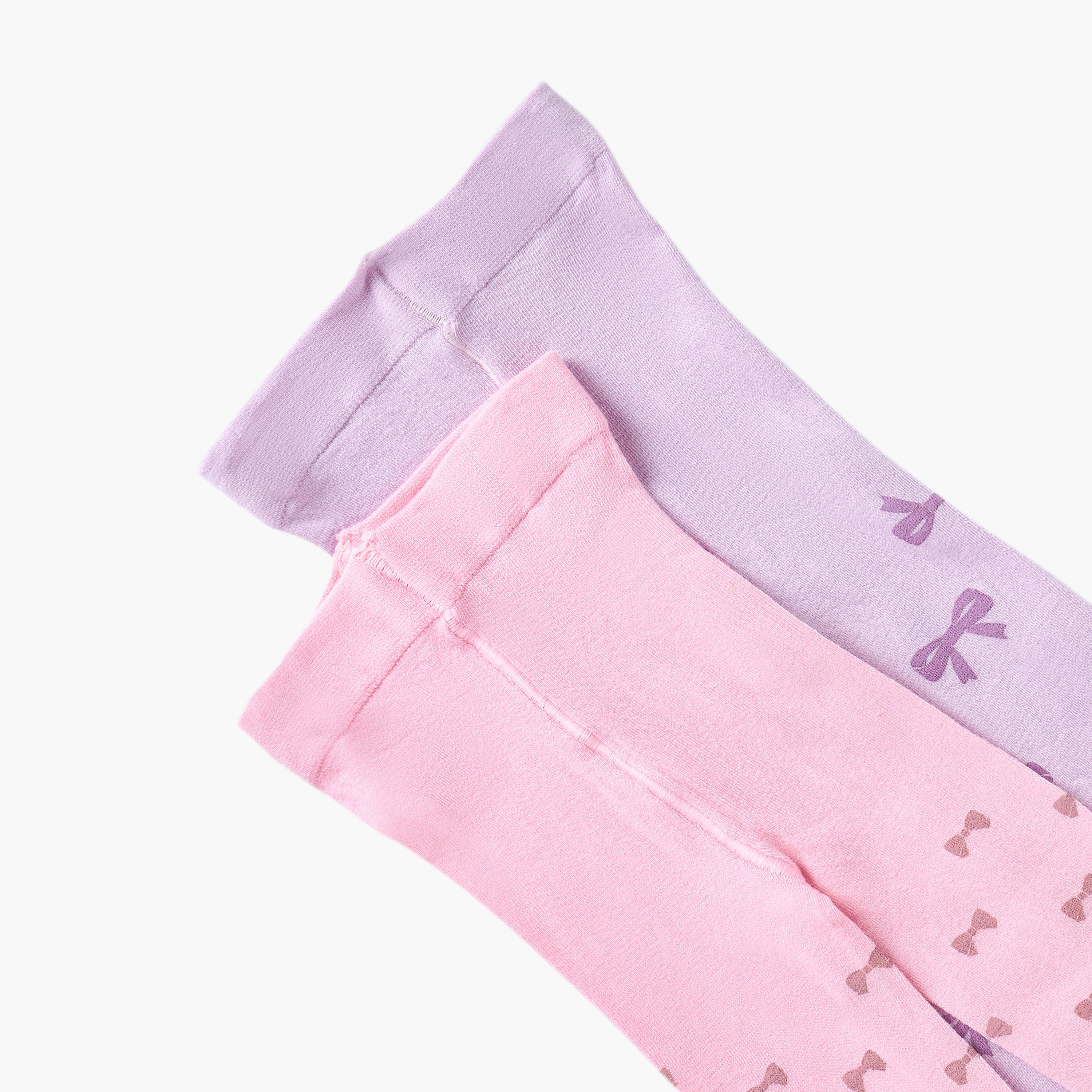 Juniors Printed Tights - Set of 2-baby-girls-accessories-socks-image-2