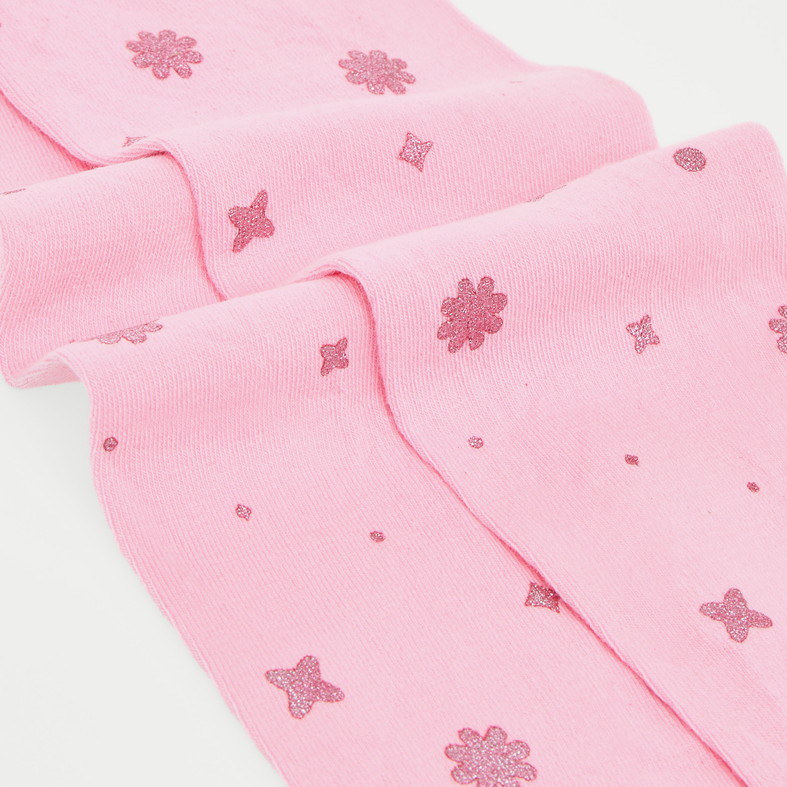 Juniors Glitter Print Tights-baby-girls-accessories-socks-image-2