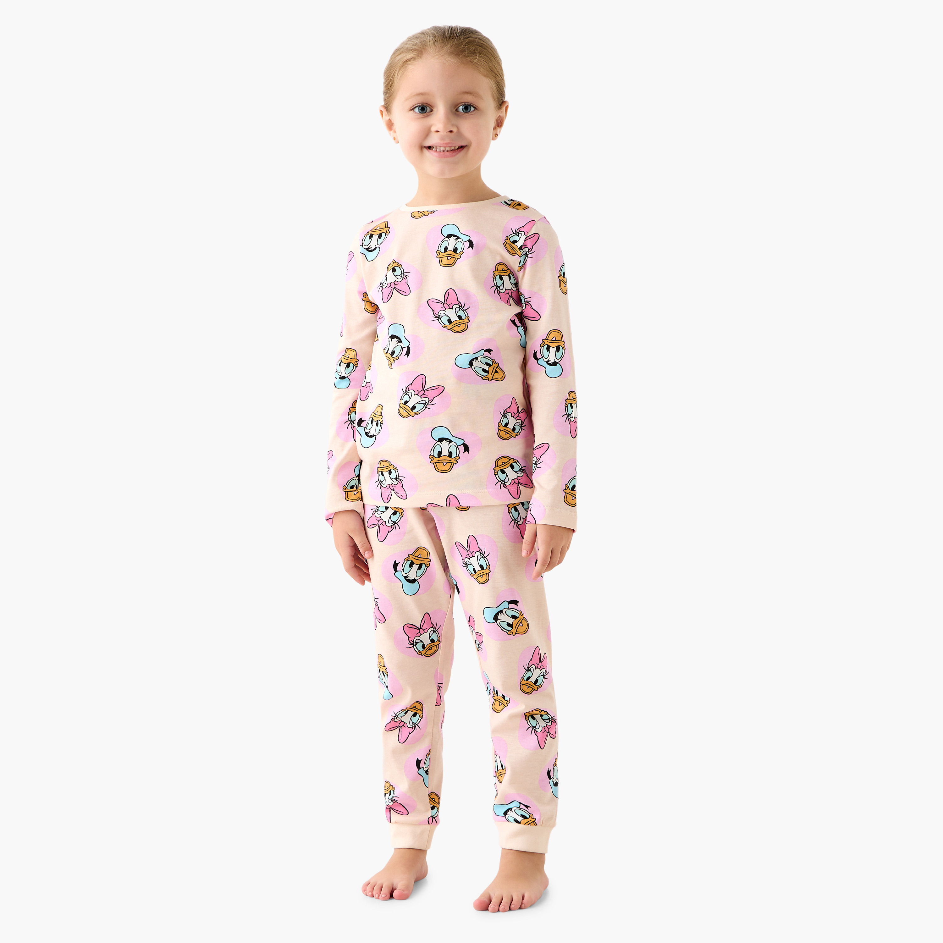 Disney Daisy and Donald Duck Print T-shirts and Pyjamas - Set of 2-girls-clothing-nightwear-image-7