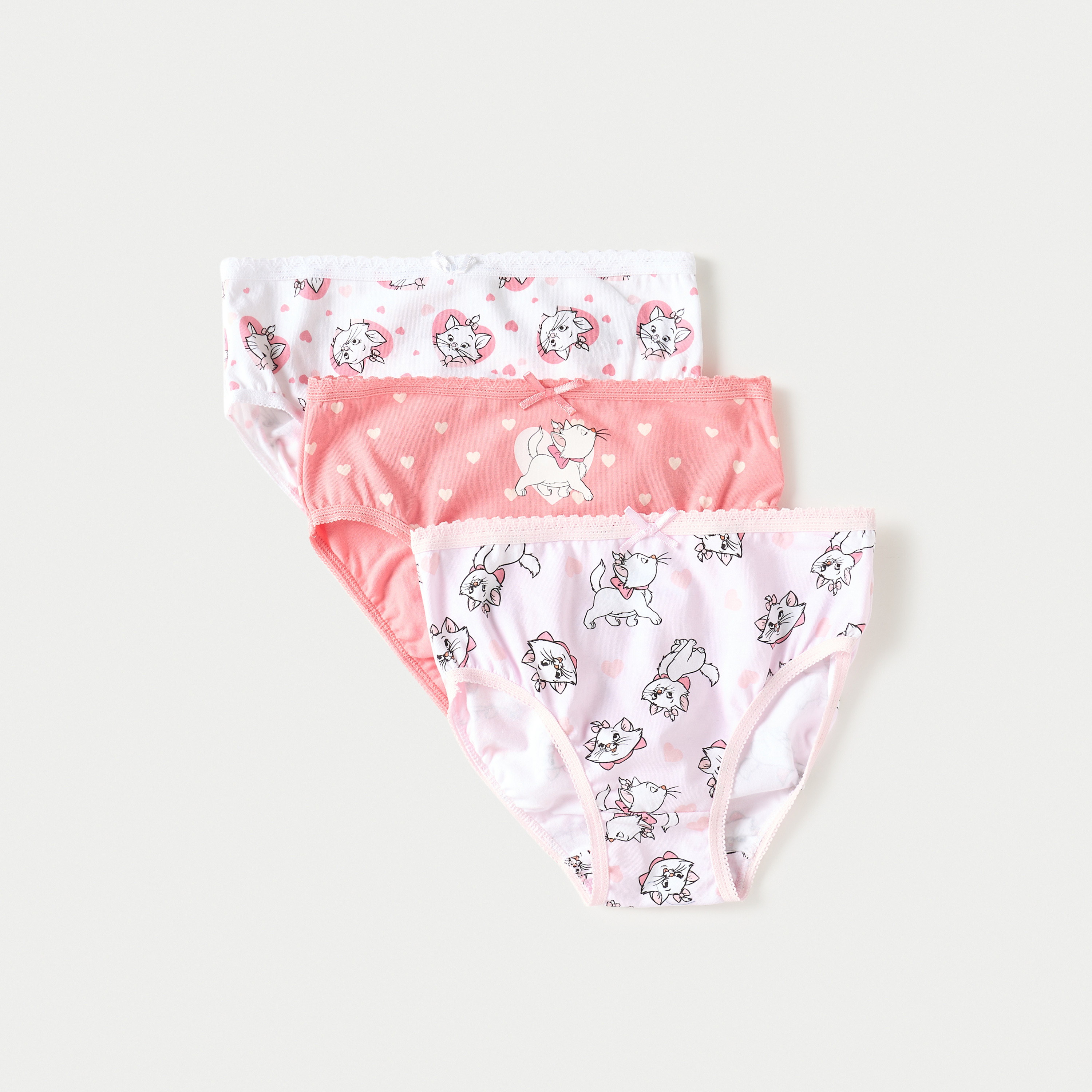 Disney Marie Print Briefs - Set of 3-baby-girls-clothing-innerwear-image-1