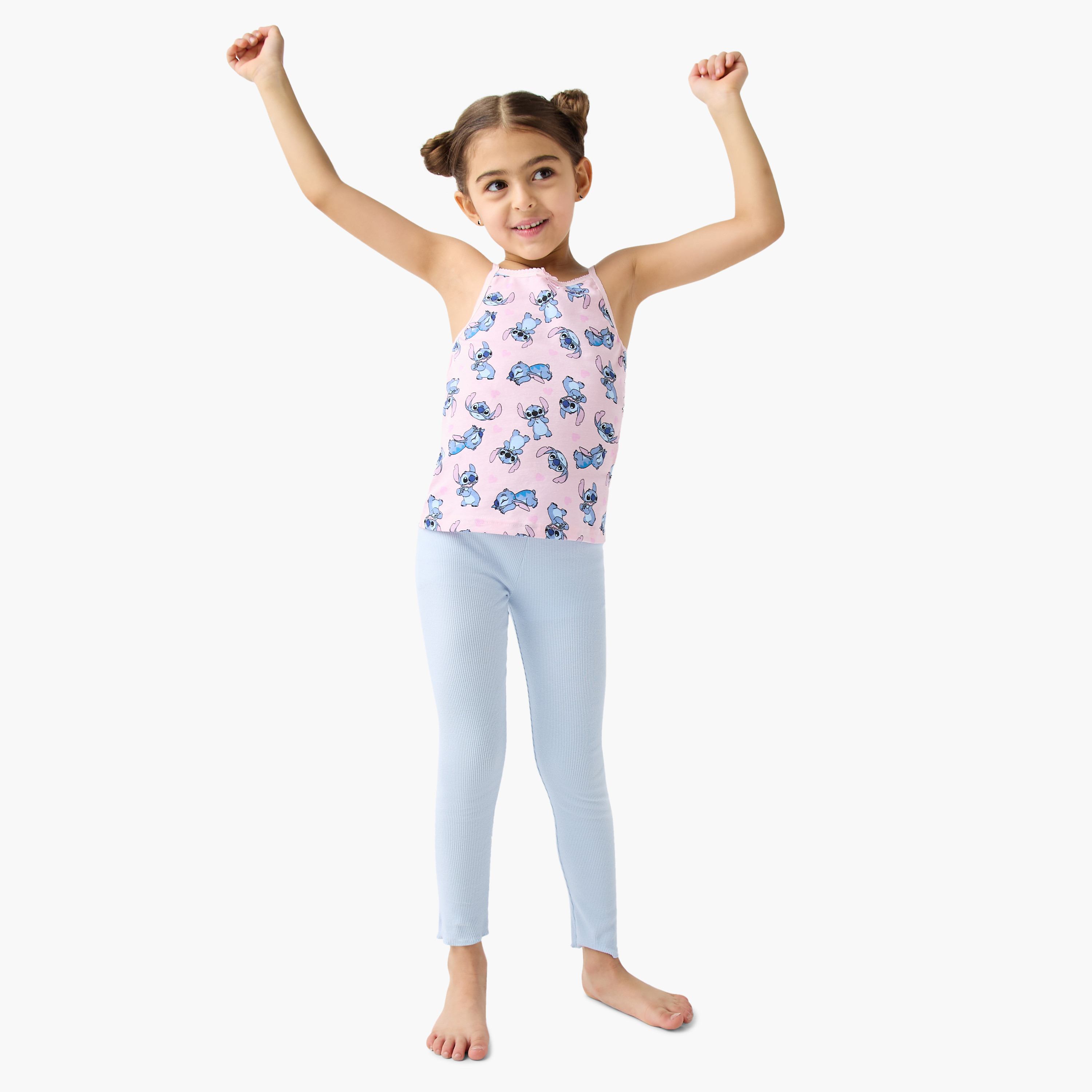 قمصان داخلية بطبعات ستيتش من ديزني - طقم 3 قطع-girls-clothing-innerwear-vests-image-2