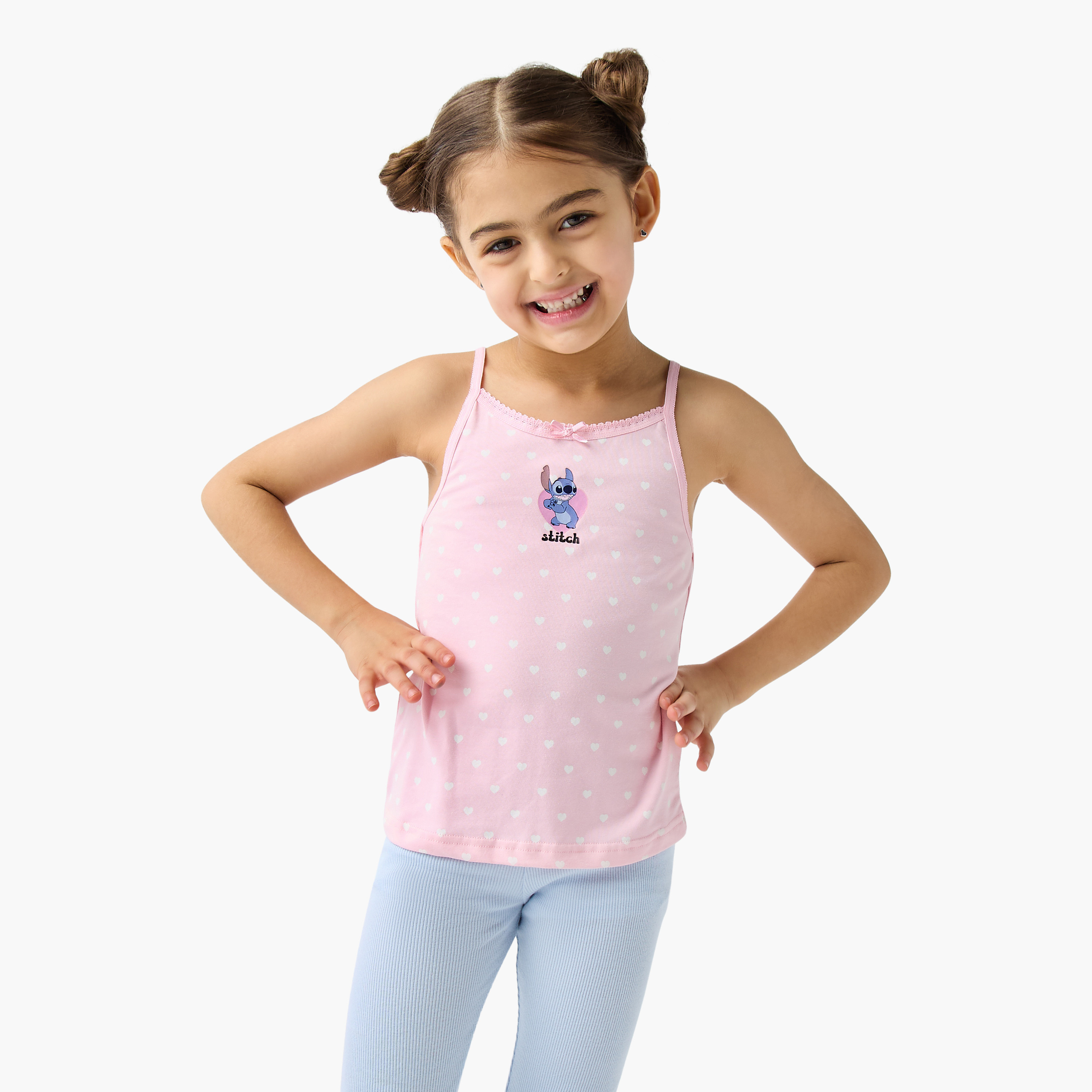 قمصان داخلية بطبعات ستيتش من ديزني - طقم 3 قطع-girls-clothing-innerwear-vests-image-5