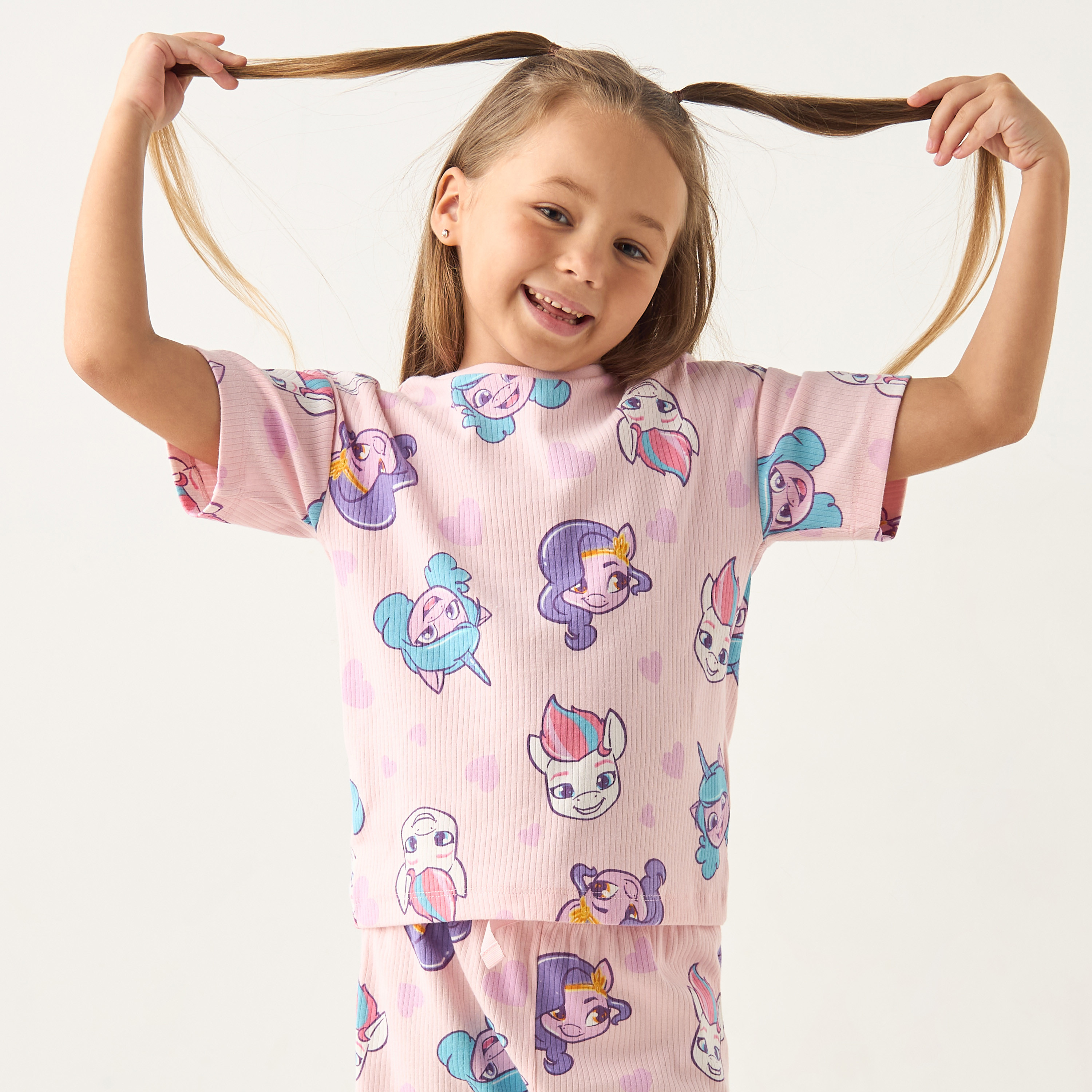 Buy Hasbro All Over My Little Pony Print T shirt and Shorts Set Online Babyshop UAE