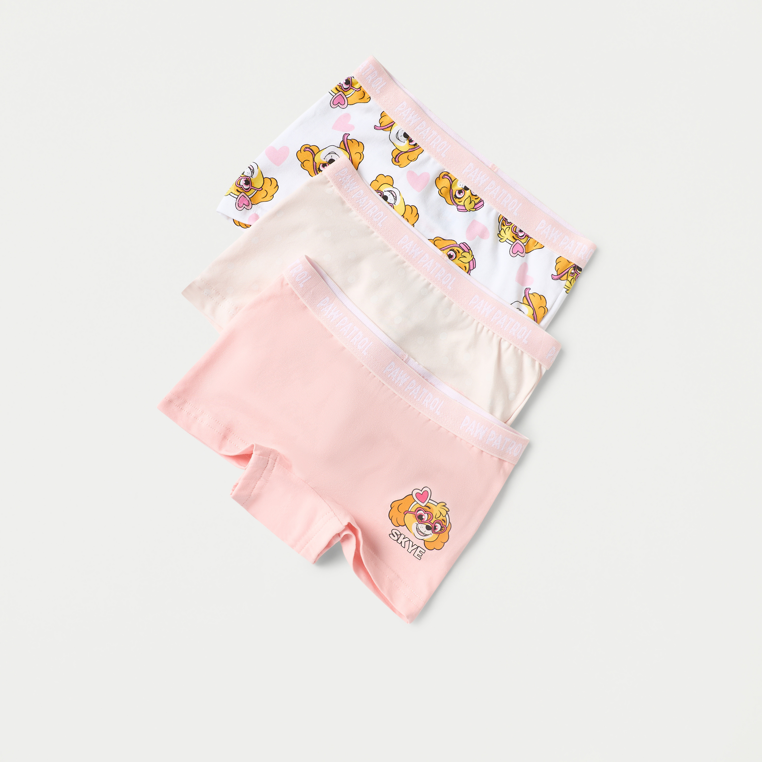 Skye Print Boxer Briefs with Elasticated Waistband - Set of 3-baby-girls-clothing-innerwear-image-2