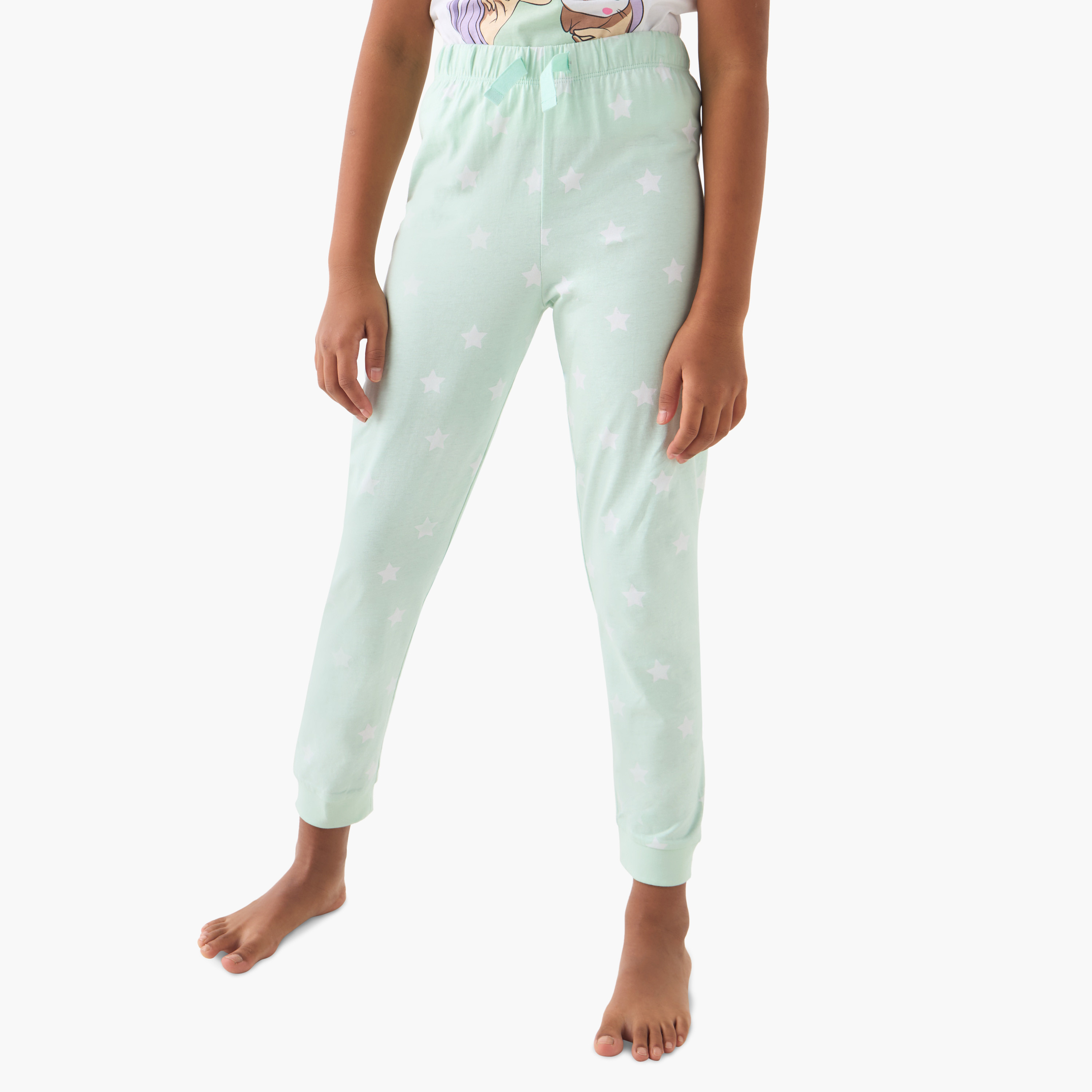 طقم بنطلون بيجاما وتيشيرت بأكمام قصيرة وطبعات من جونيورز-girls-clothing-nightwear-image-3