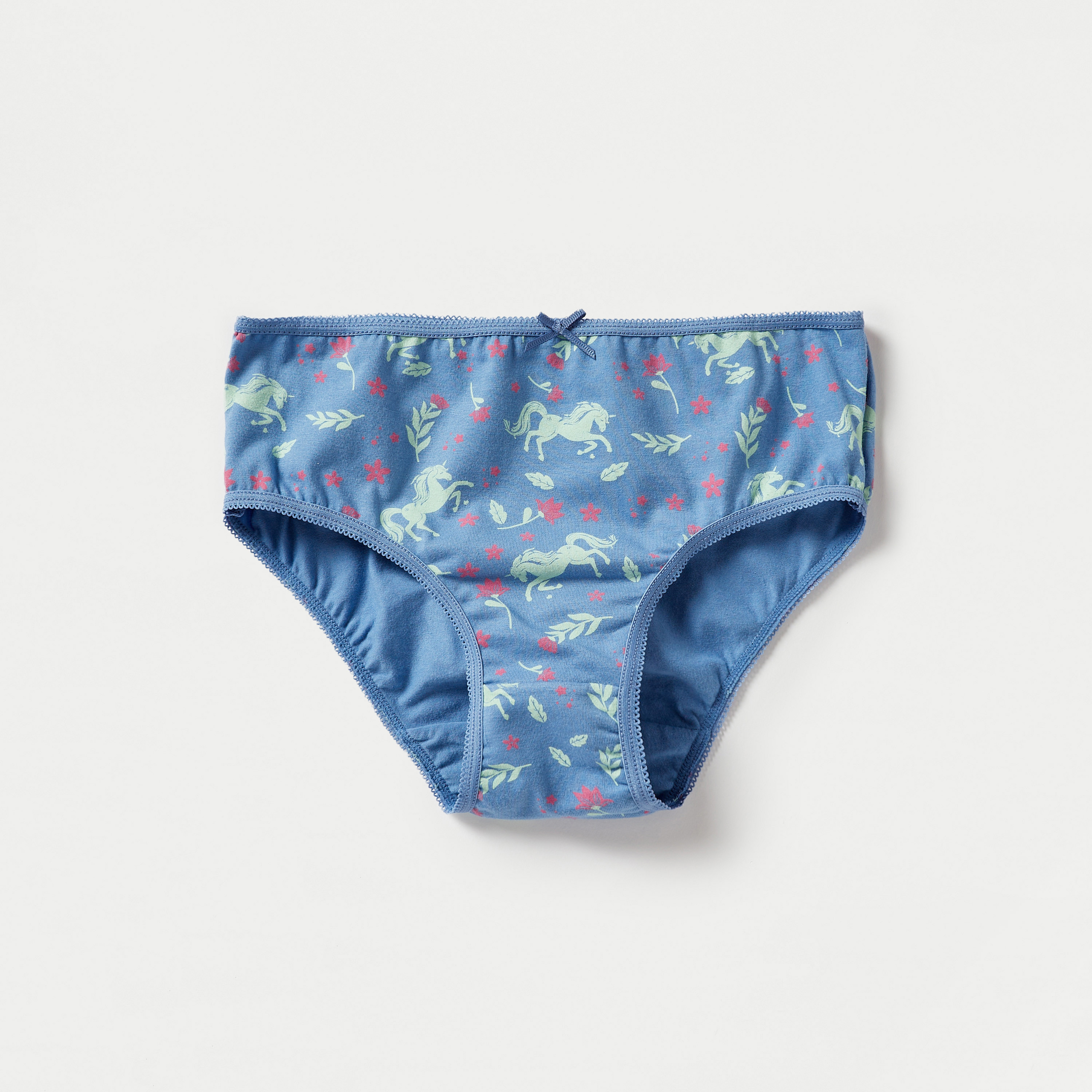 سراويل داخلية بطبعات وفيونكة من جونيورز - طقم من 5 قطع-girls-clothing-multipacks-image-2