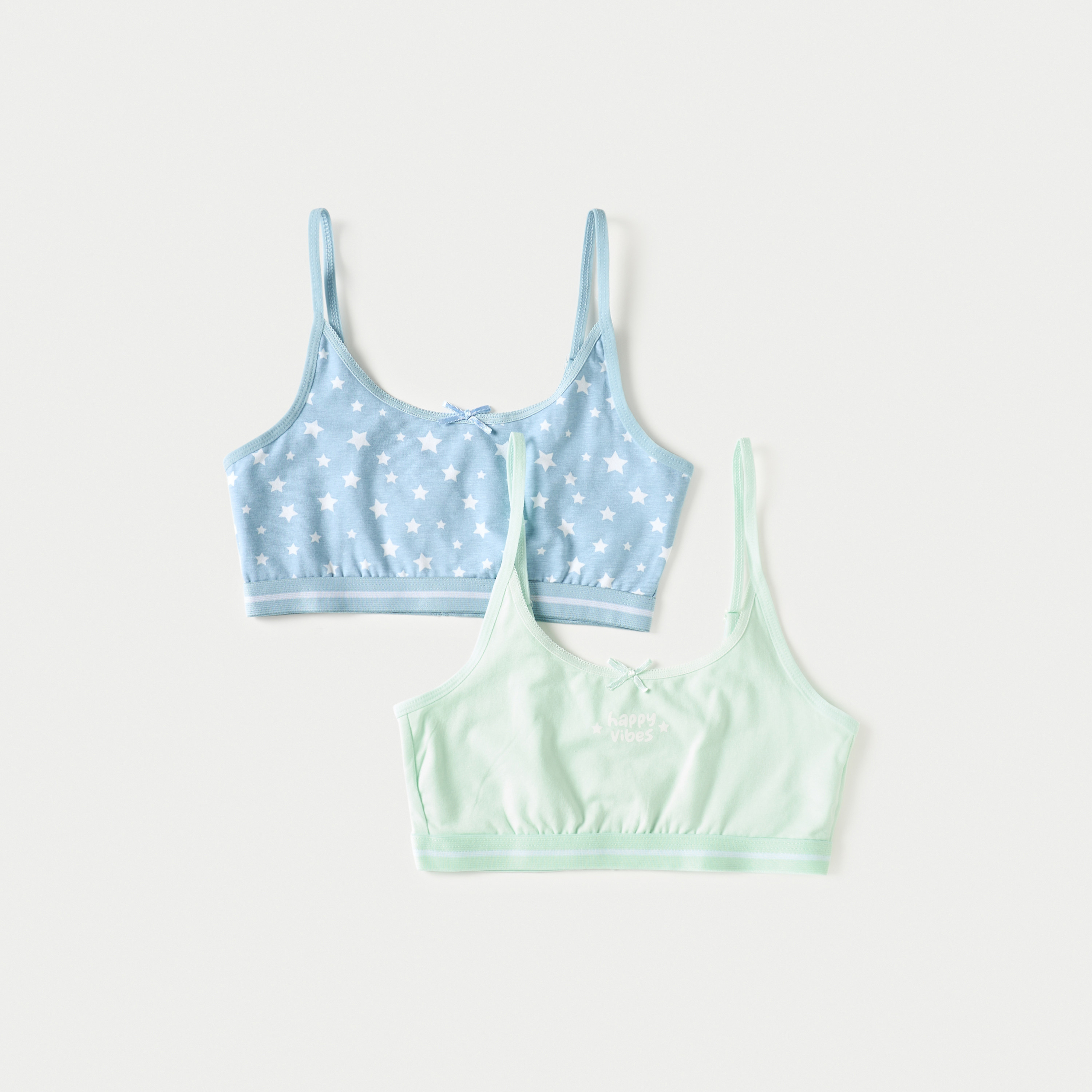 Juniors Printed Vest with Adjustable Straps - Set of 2-girls-clothing-innerwear-vests-image-1