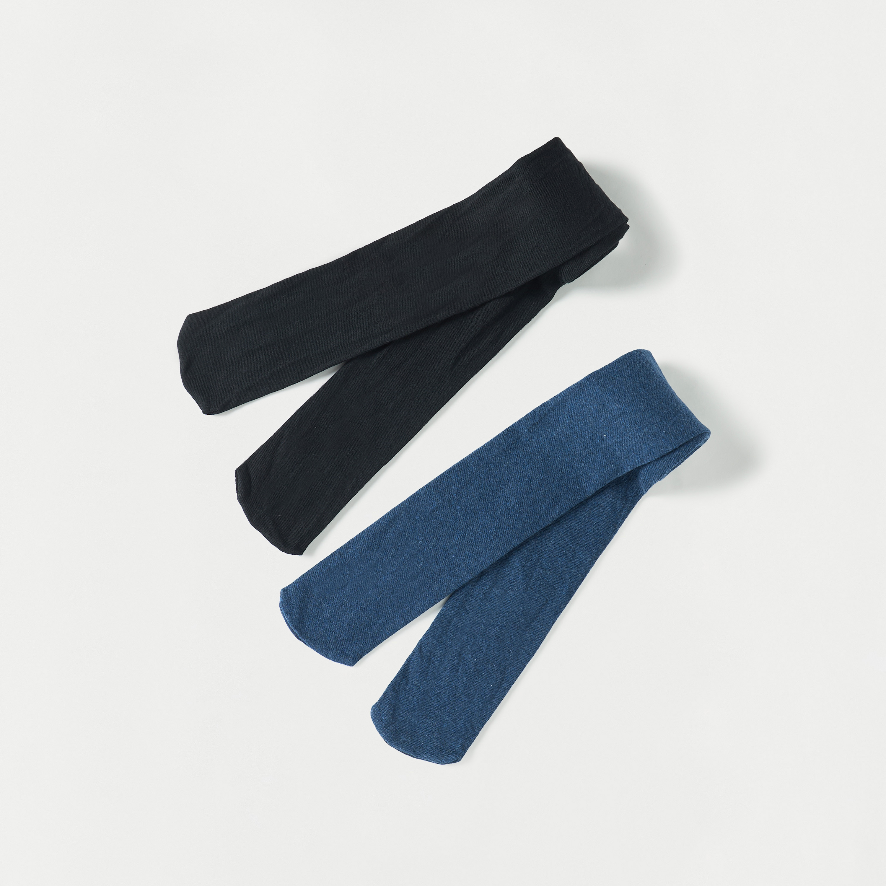 Juniors Solid Tights with Elasticated Waistband - Set of 2-girls-accessories-socks-image-1