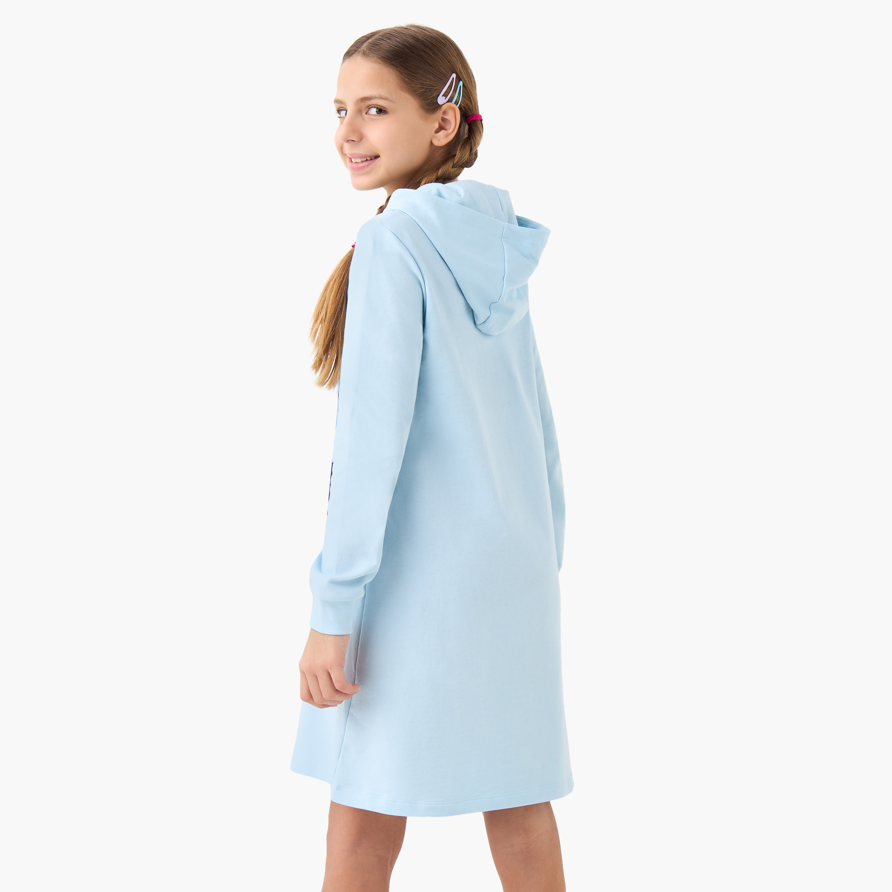 فستان نوم بقبعة وأكمام طويلة وطبعة شخصيتيّ ستيتش وأنجل من ديزني-girls-clothing-nightwear-image-3