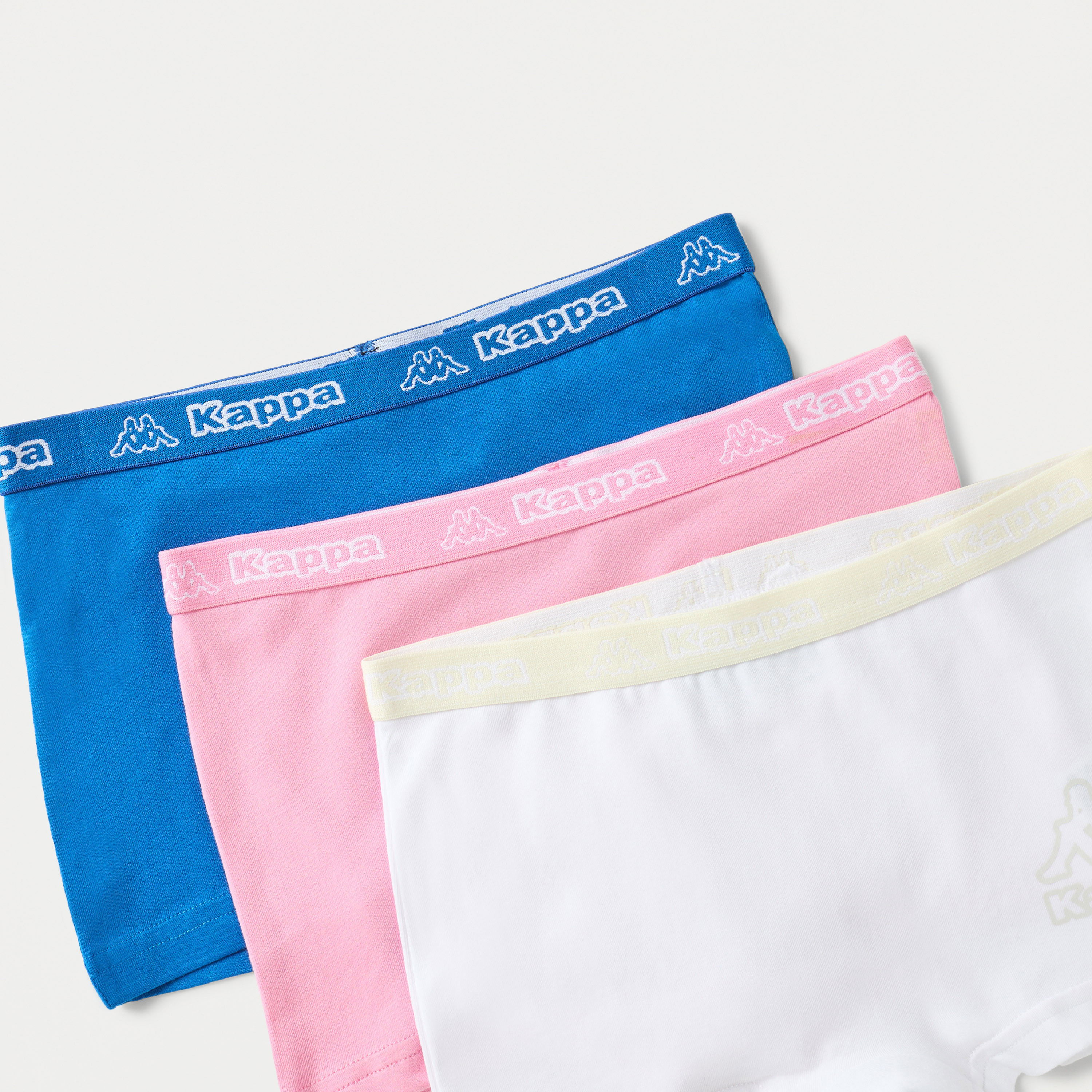 Kappa Logo Print Boxer Briefs - Set of 3-girls-clothing-innerwear-panties-image-5