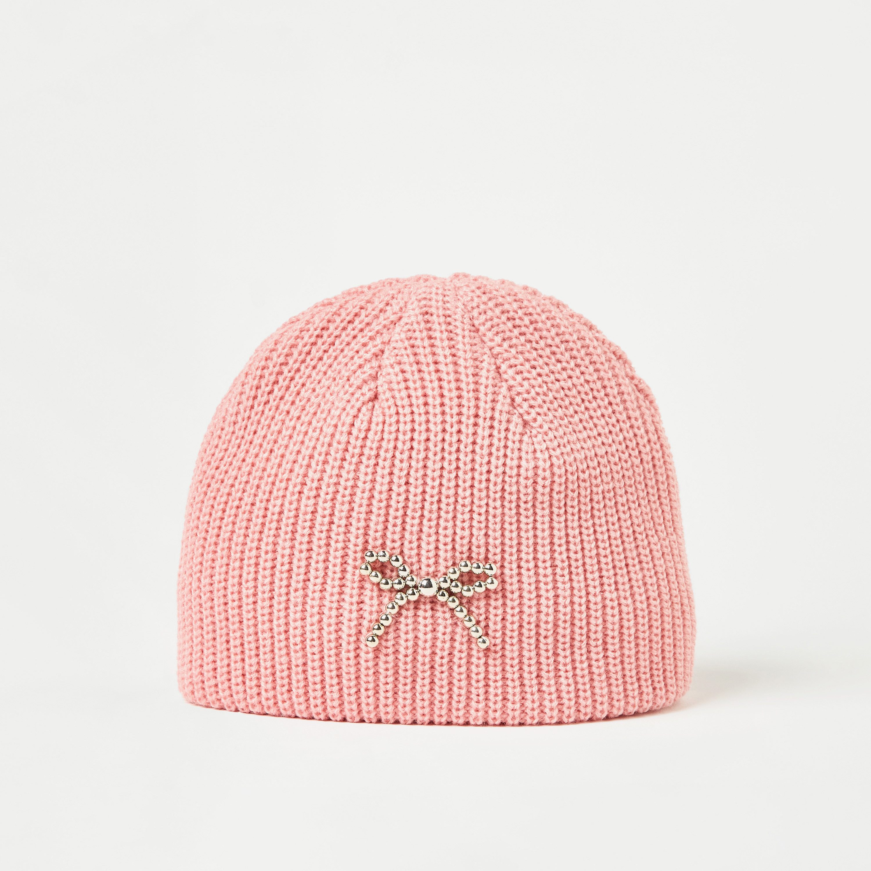 قبعة بيني مزينة بفيونكة من جونيورز-baby-girls-clothing-winterwear-winteraccessories-image-2