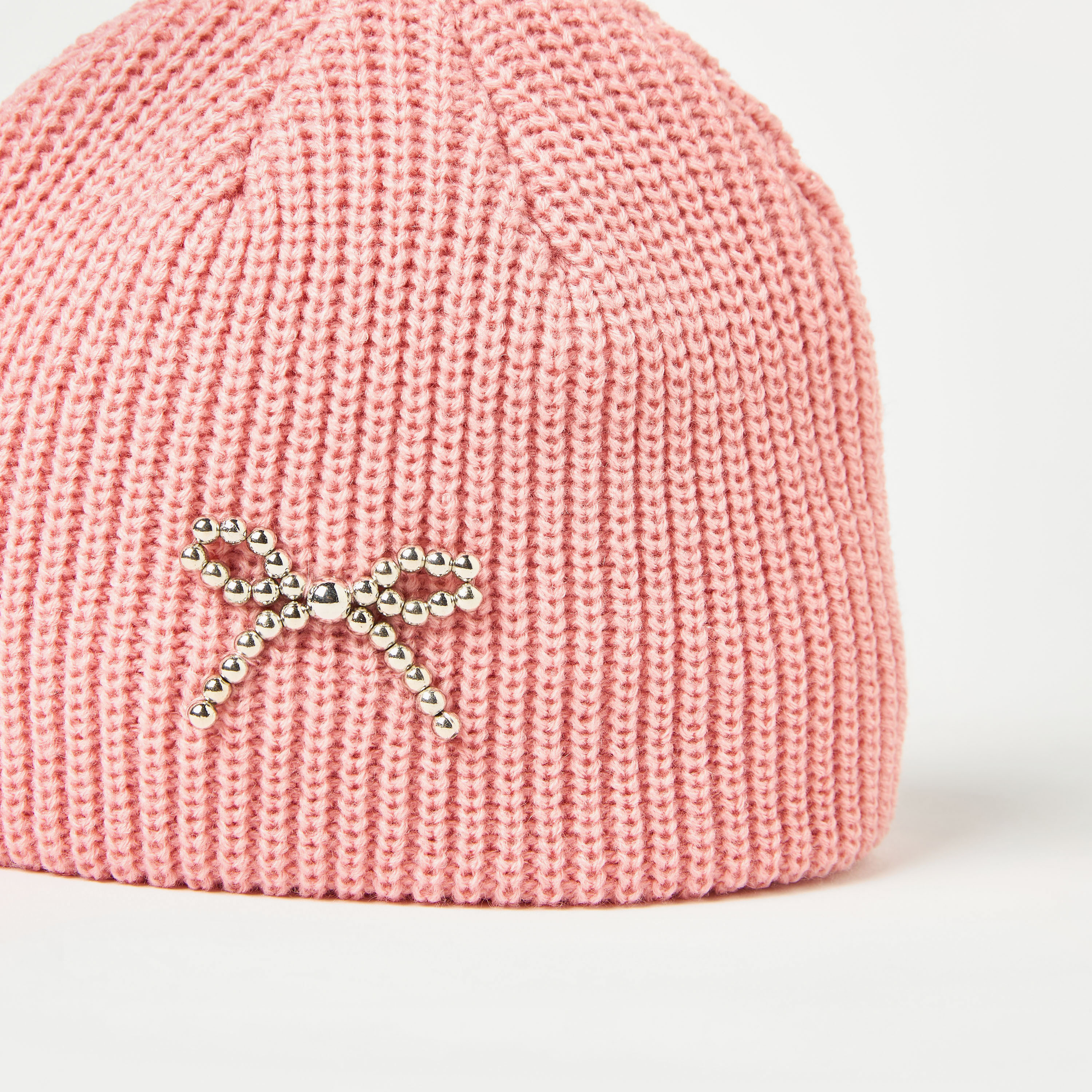 قبعة بيني مزينة بفيونكة من جونيورز-baby-girls-clothing-winterwear-winteraccessories-image-4