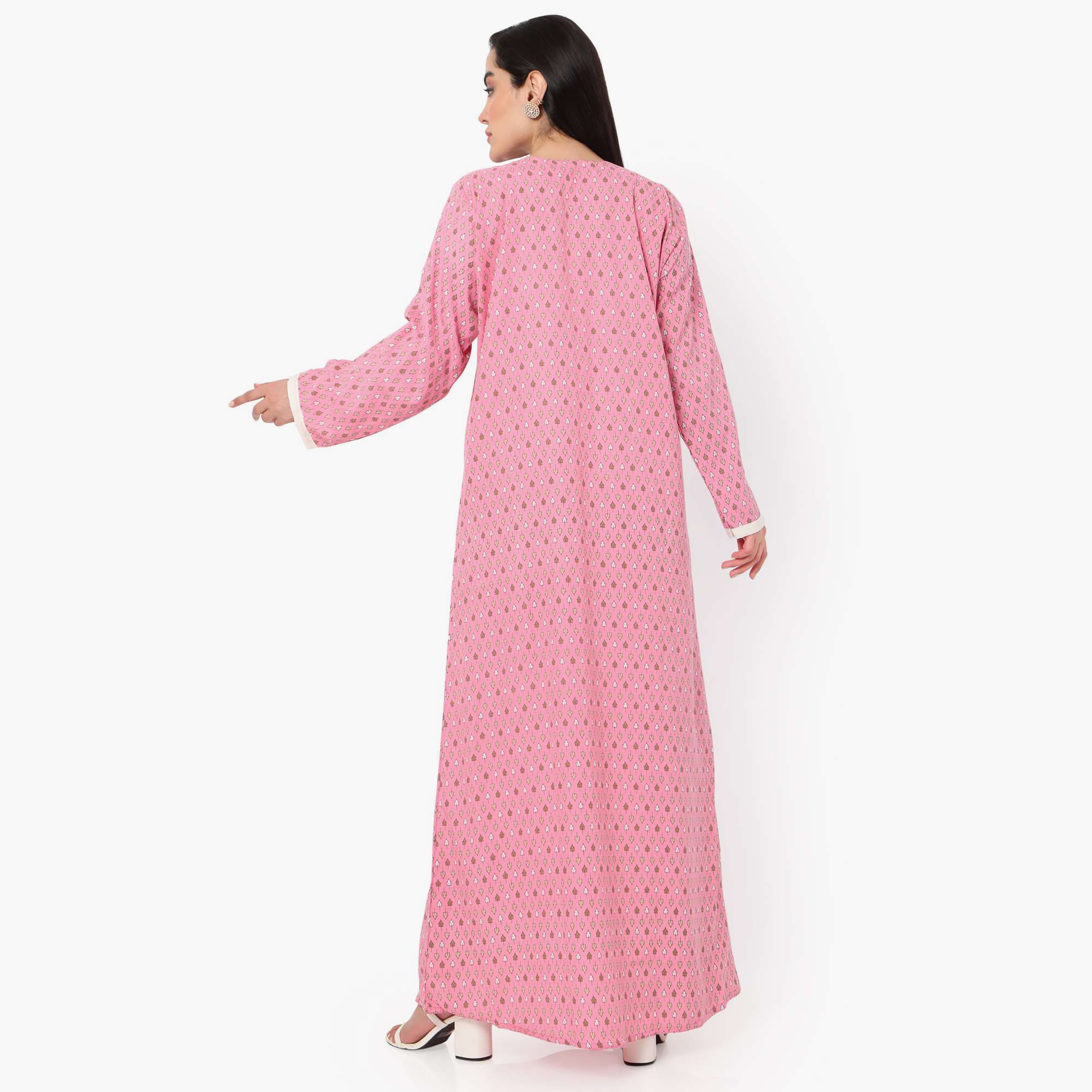 جلابية نسائية مطرزة بعقدة عنق من هانا آند سارة-women-arabicclothing-jalabiyas-image-8