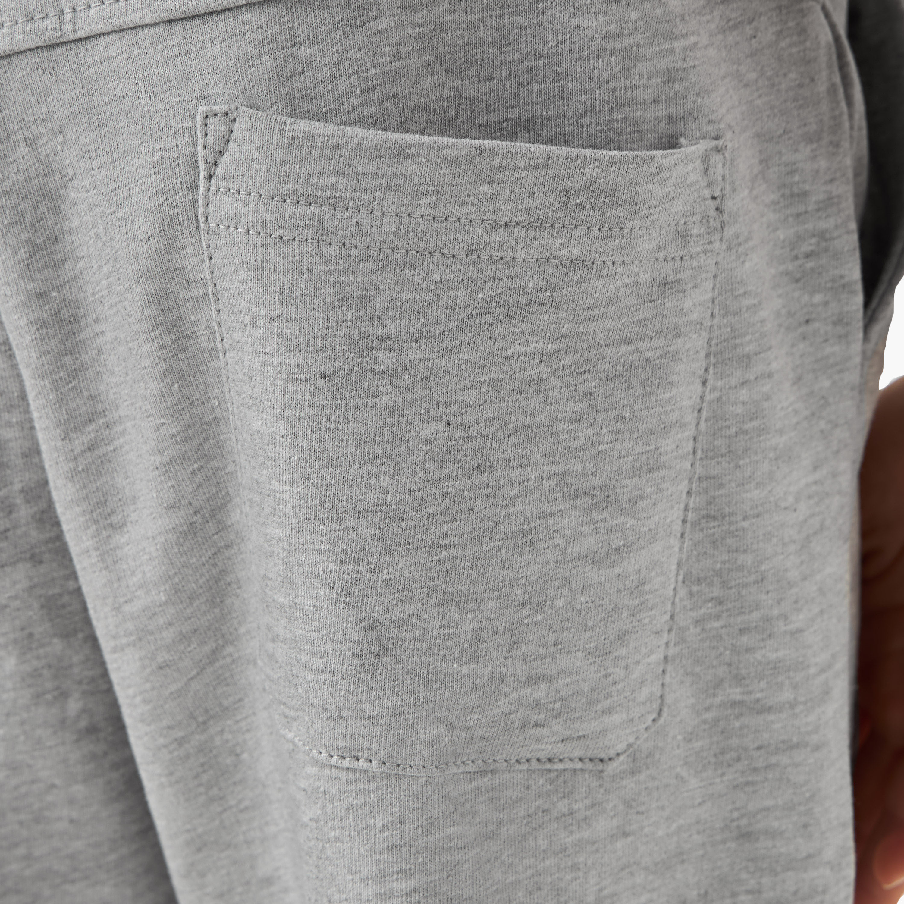 Juniors Solid Joggers with Drawstring Closure and Pockets-boys-clothing-schoolwear-bottoms-joggers-image-5