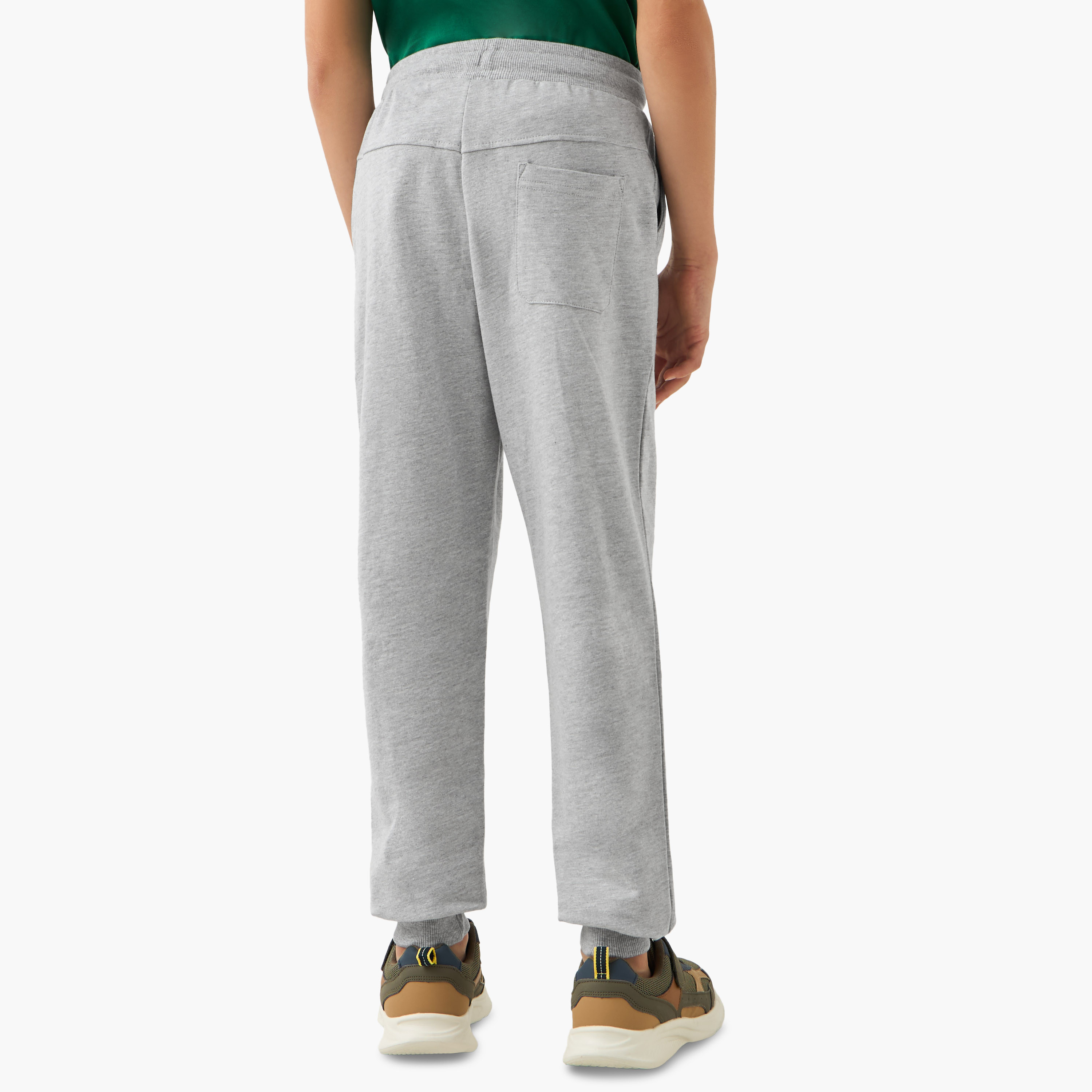 بنطلون رياضي سادة بجيوب ورباط إغلاق من جونيورز-boys-clothing-bottoms-joggersandtrackpants-image-3