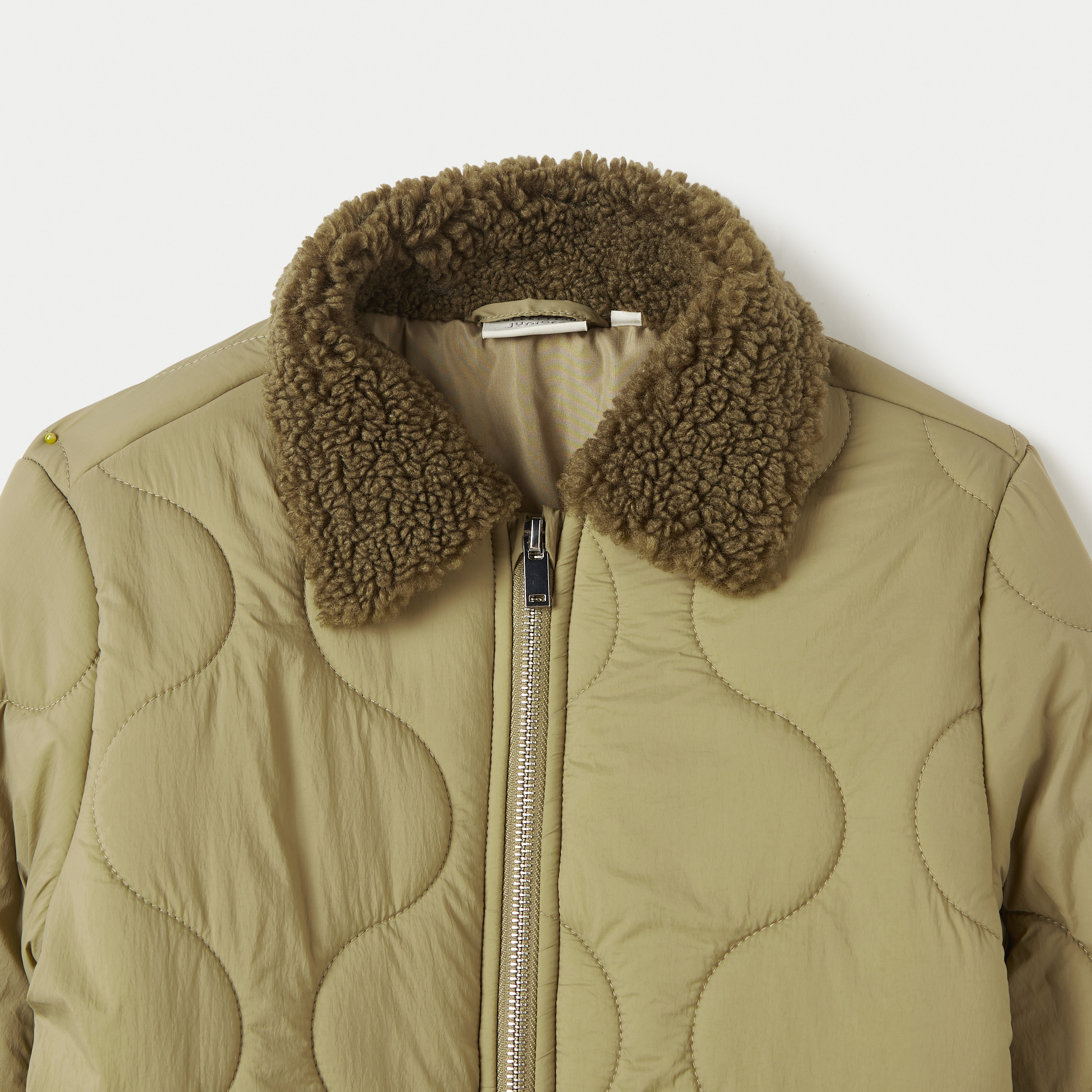 Juniors Quilted Heavy Jacket with Long Sleeves and Zip Closure-boys-clothing-jacketsandcoats-image-3