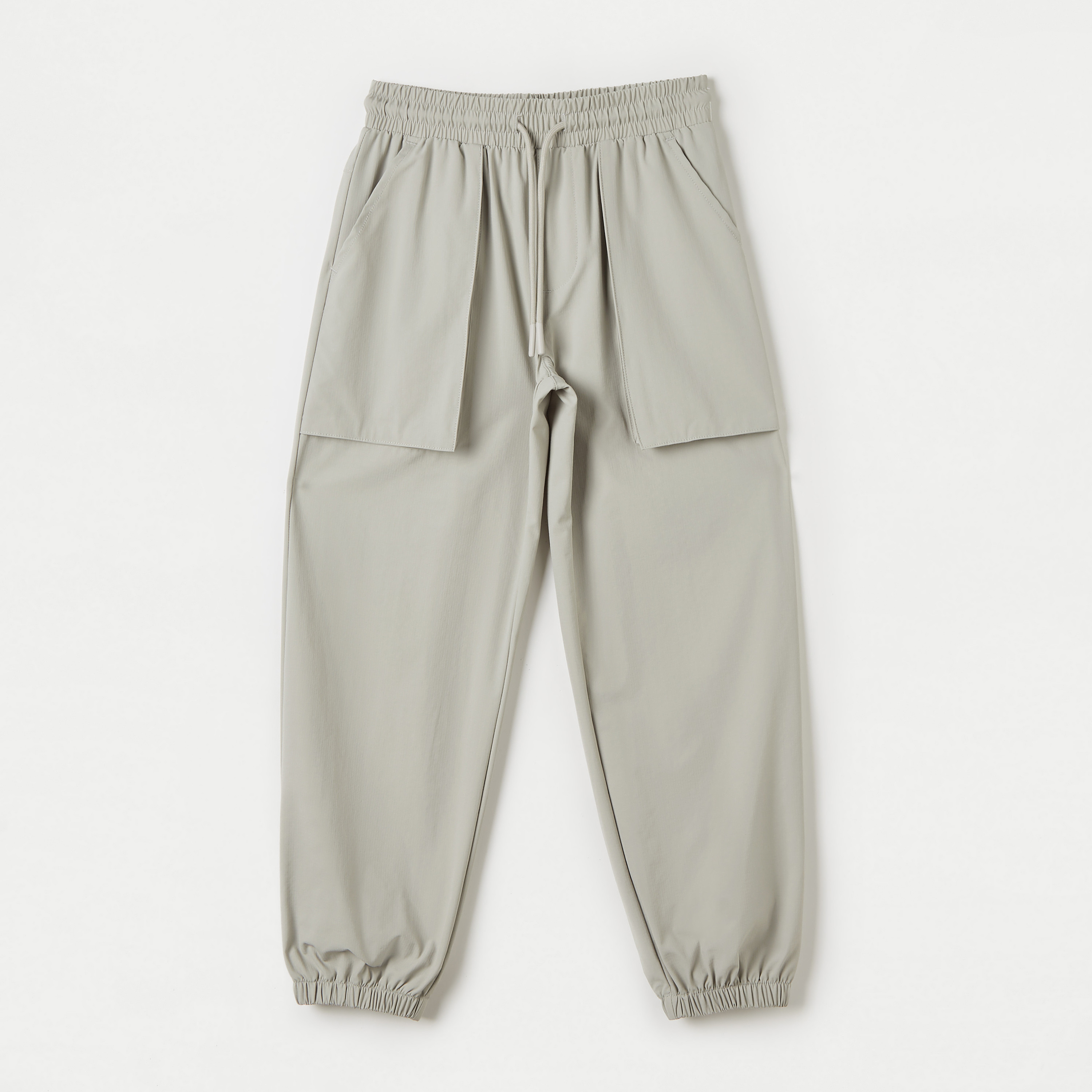 Juniors Solid Joggers with Drawstring Closure and Pocket Detail-boys-clothing-bottoms-joggersandtrackpants-image-1