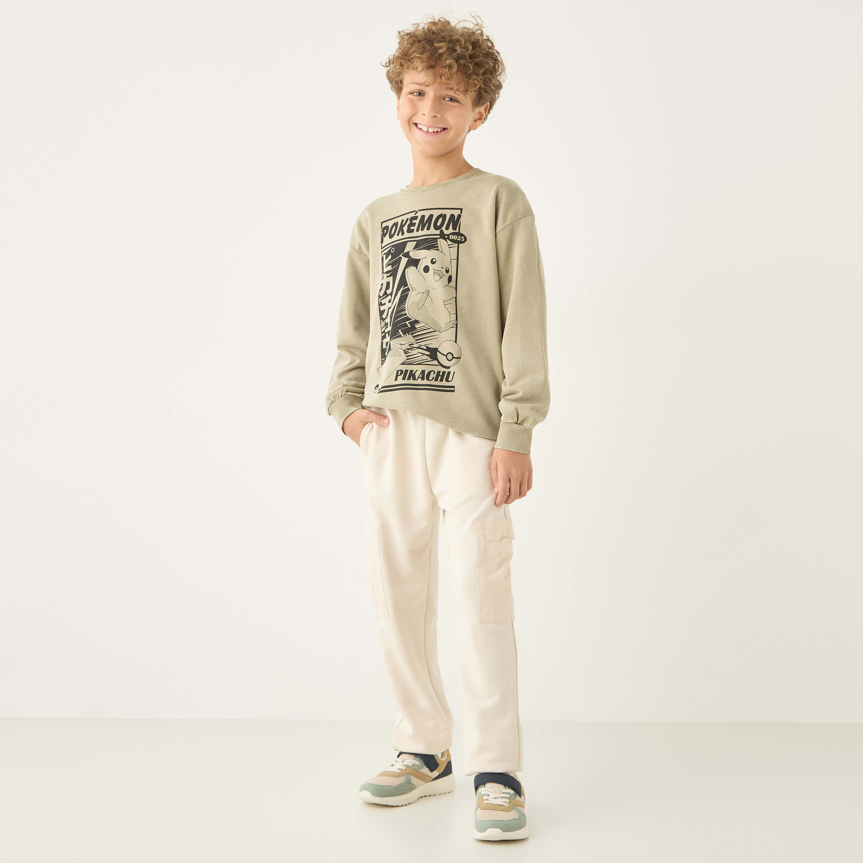 بنطلون سادة بجيوب ورباط إغلاق من جونيورز-boys-clothing-bottoms-joggersandtrackpants-image-2