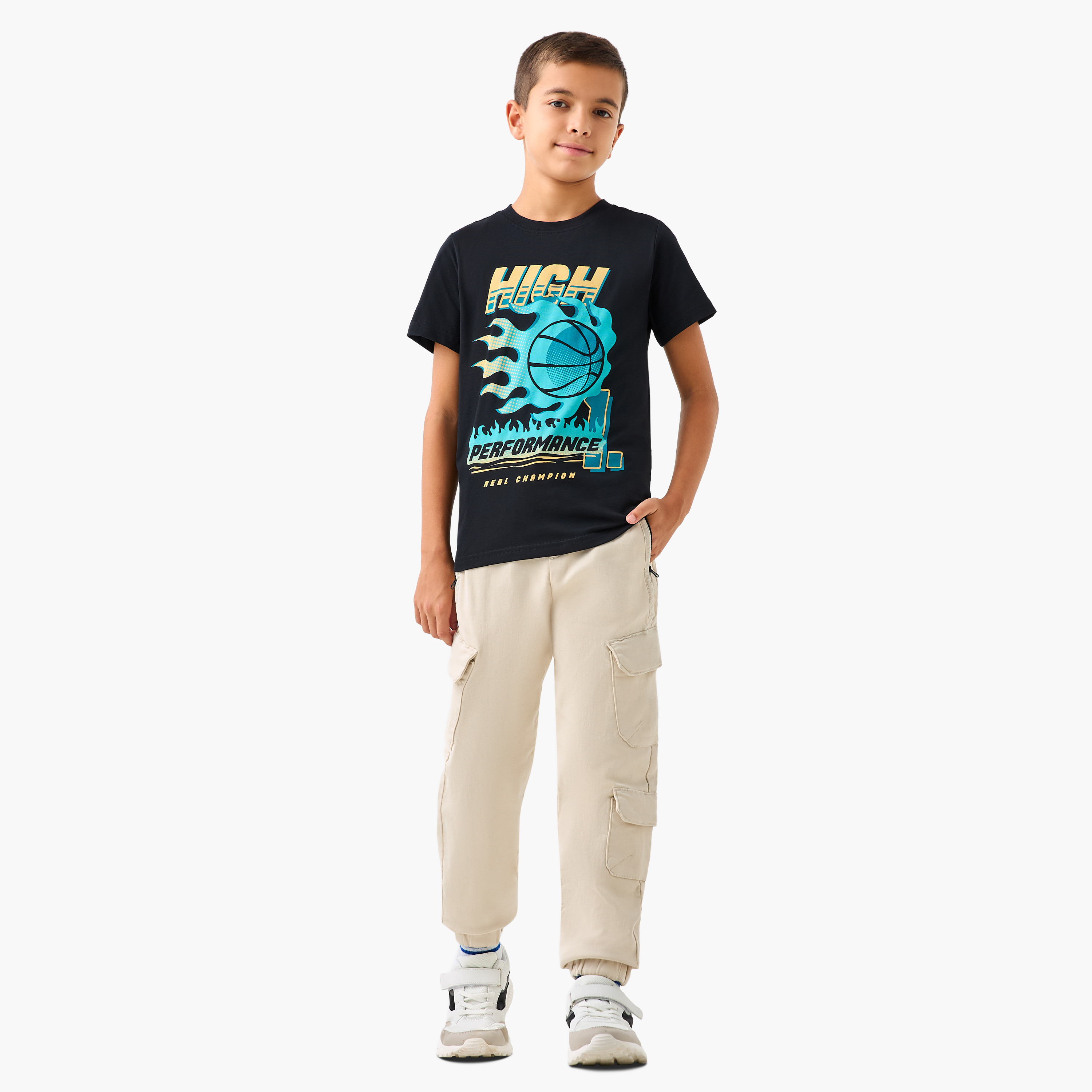 بنطلون رياضي بقصّة عادية للأولاد من جونيورز-boys-clothing-bottoms-joggersandtrackpants-image-2