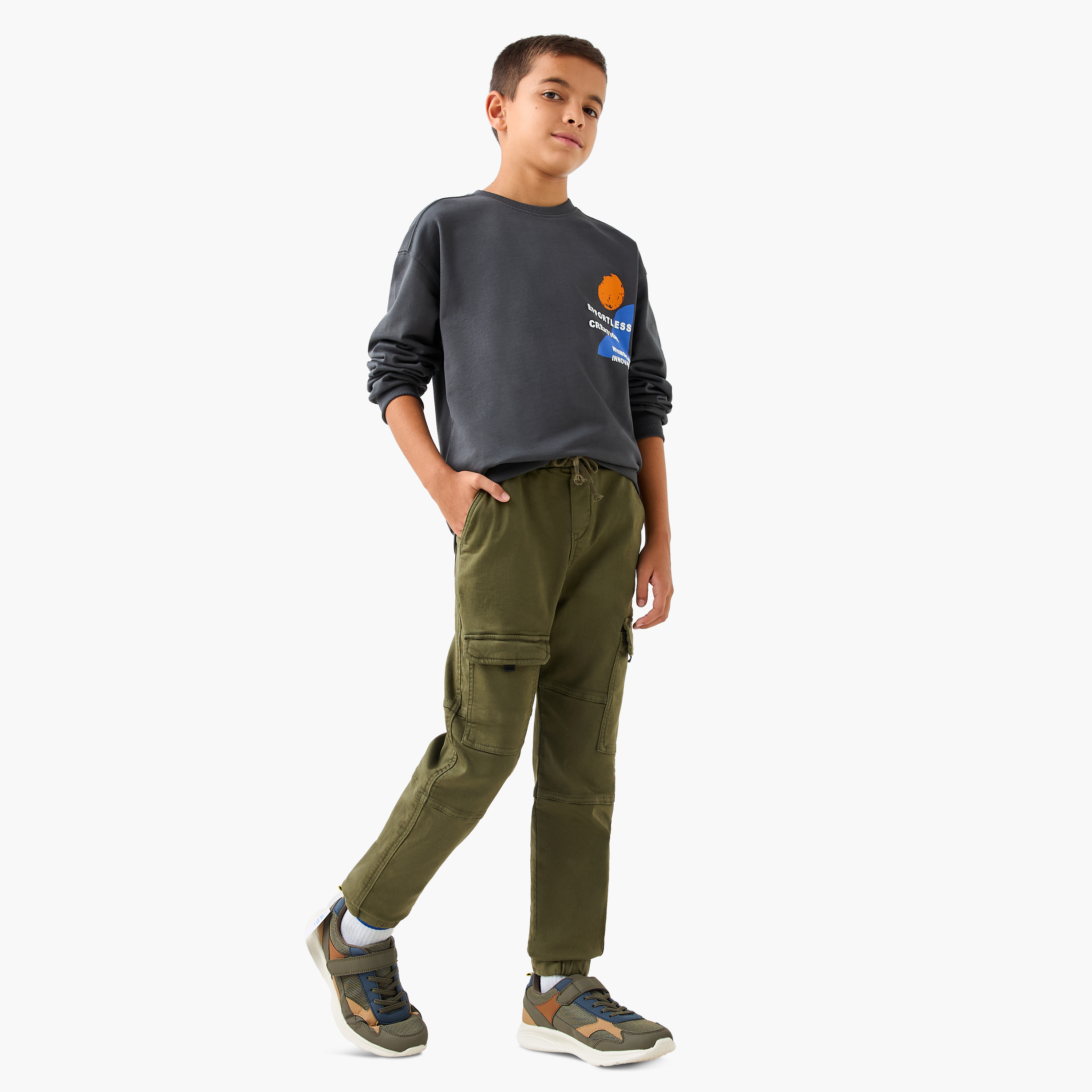 Juniors Boys' Regular Fit Joggers-boys-clothing-bottoms-joggersandtrackpants-image-2