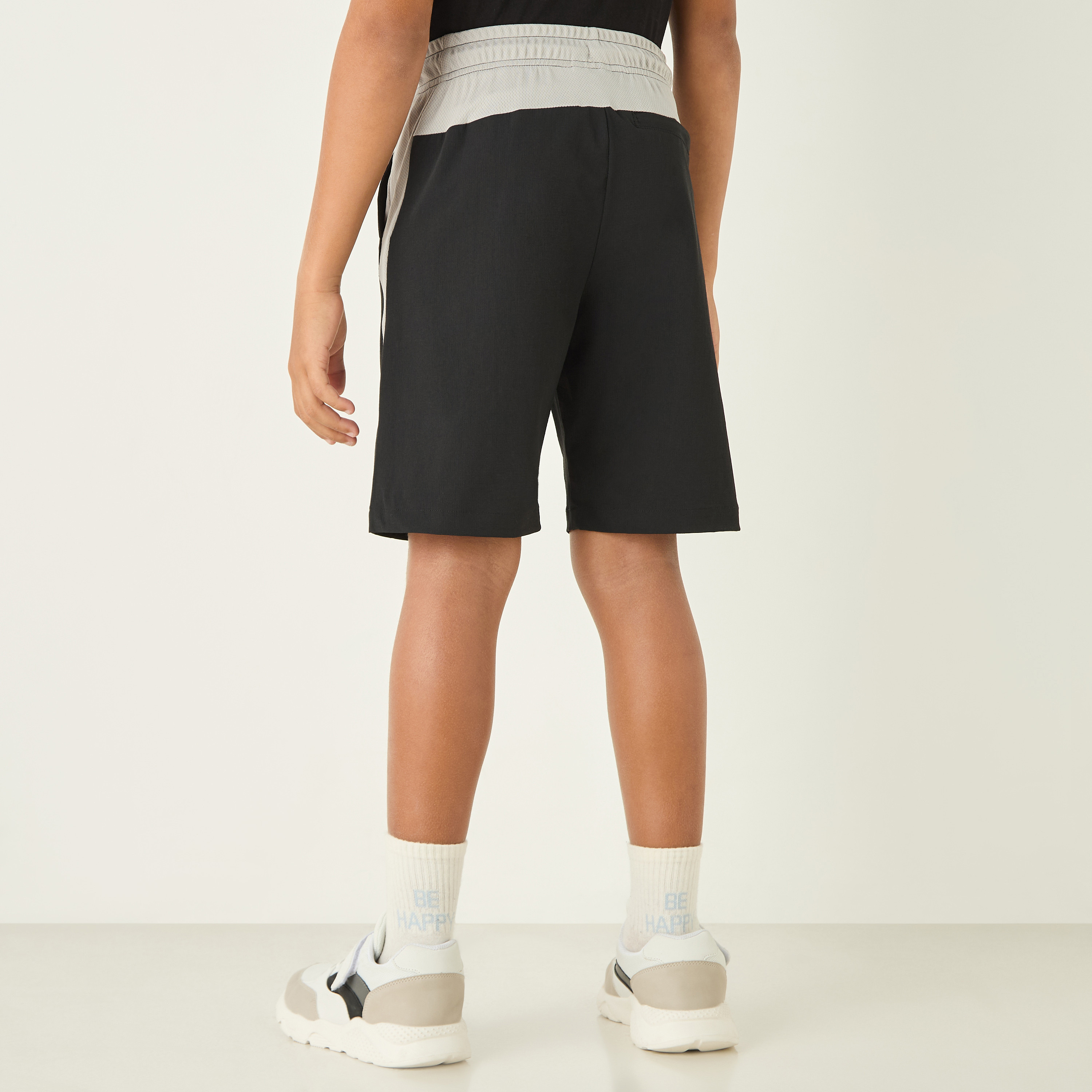 XYZ Logo Print Short with Drawstring Closure and Pockets-sports-boys-clothing-bottoms-shorts-image-3
