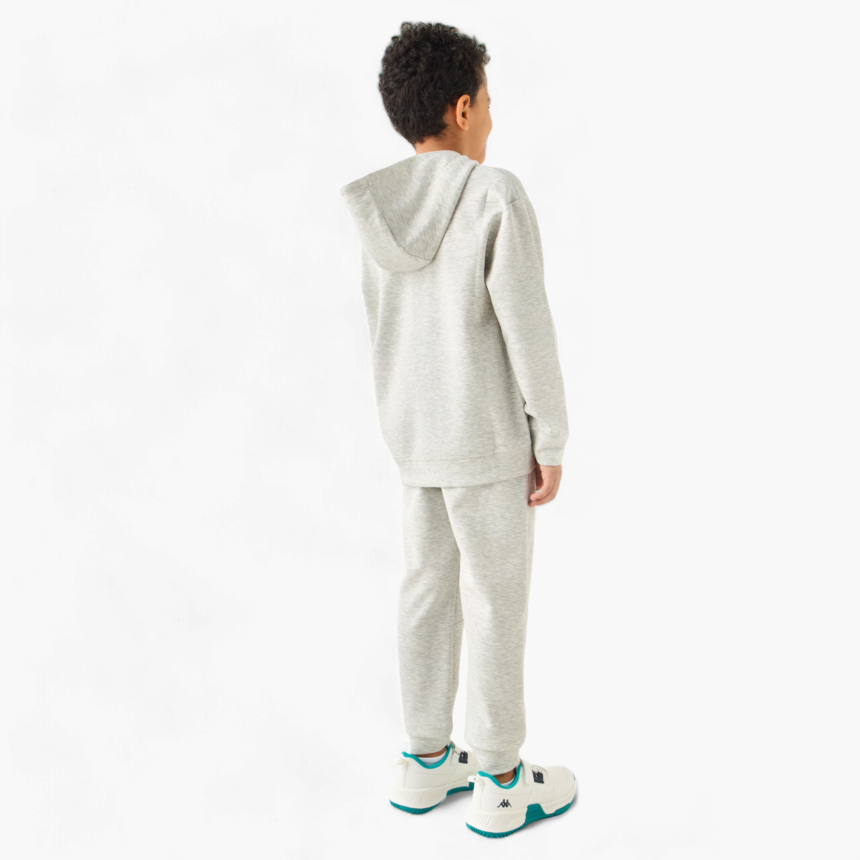 XYZ Logo Detail Long Sleeves Hooded Sweatshirt and Joggers Set-boys-clothing-sportswear-sets-image-5