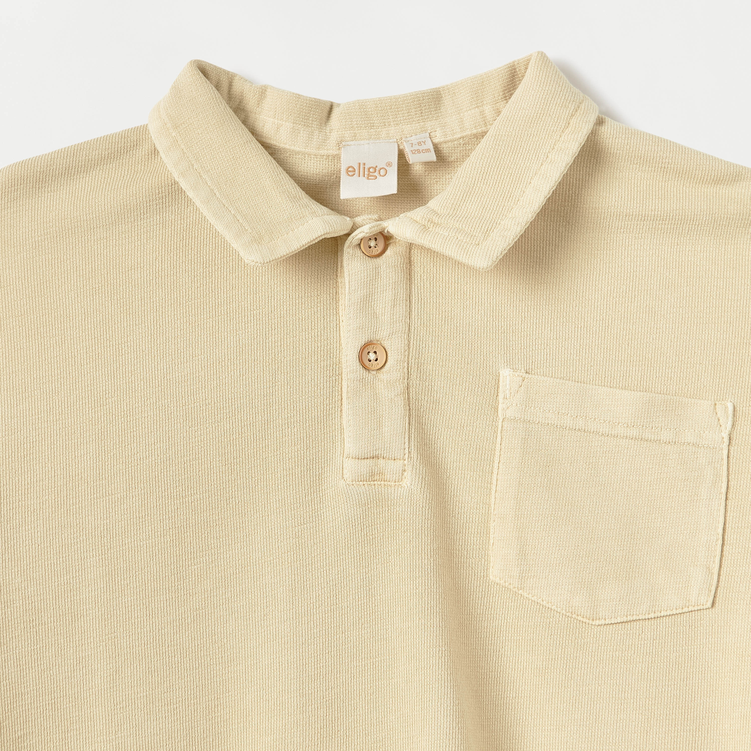 Eligo Textured Polo T-shirt with Short Sleeves and Front Pocket-boys-clothing-tshirtsandpolos-image-3